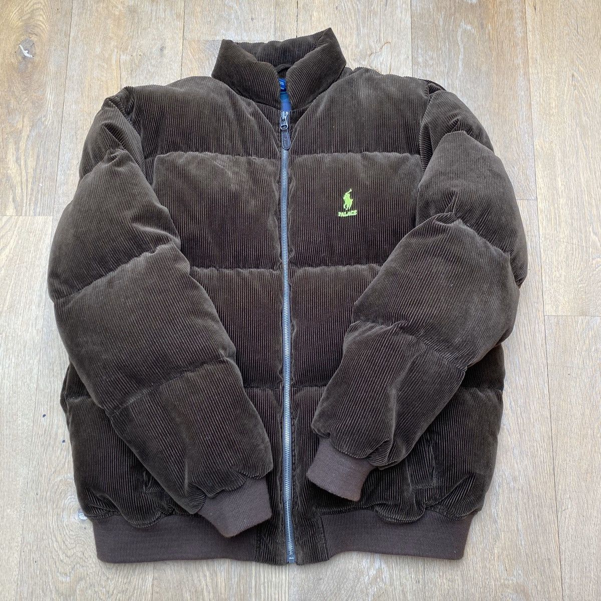 Palace ralph lauren corduroy down jacket hot sale mohican brown