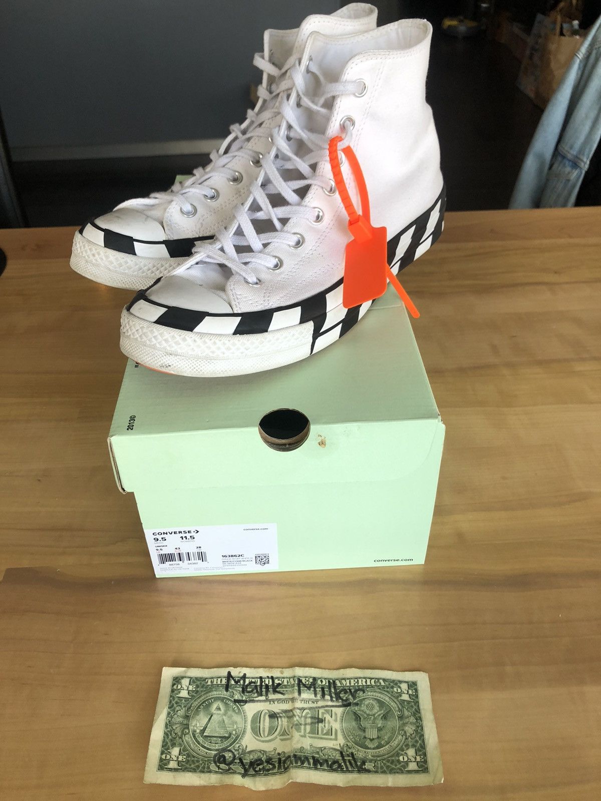 Vinted converse cheap off white