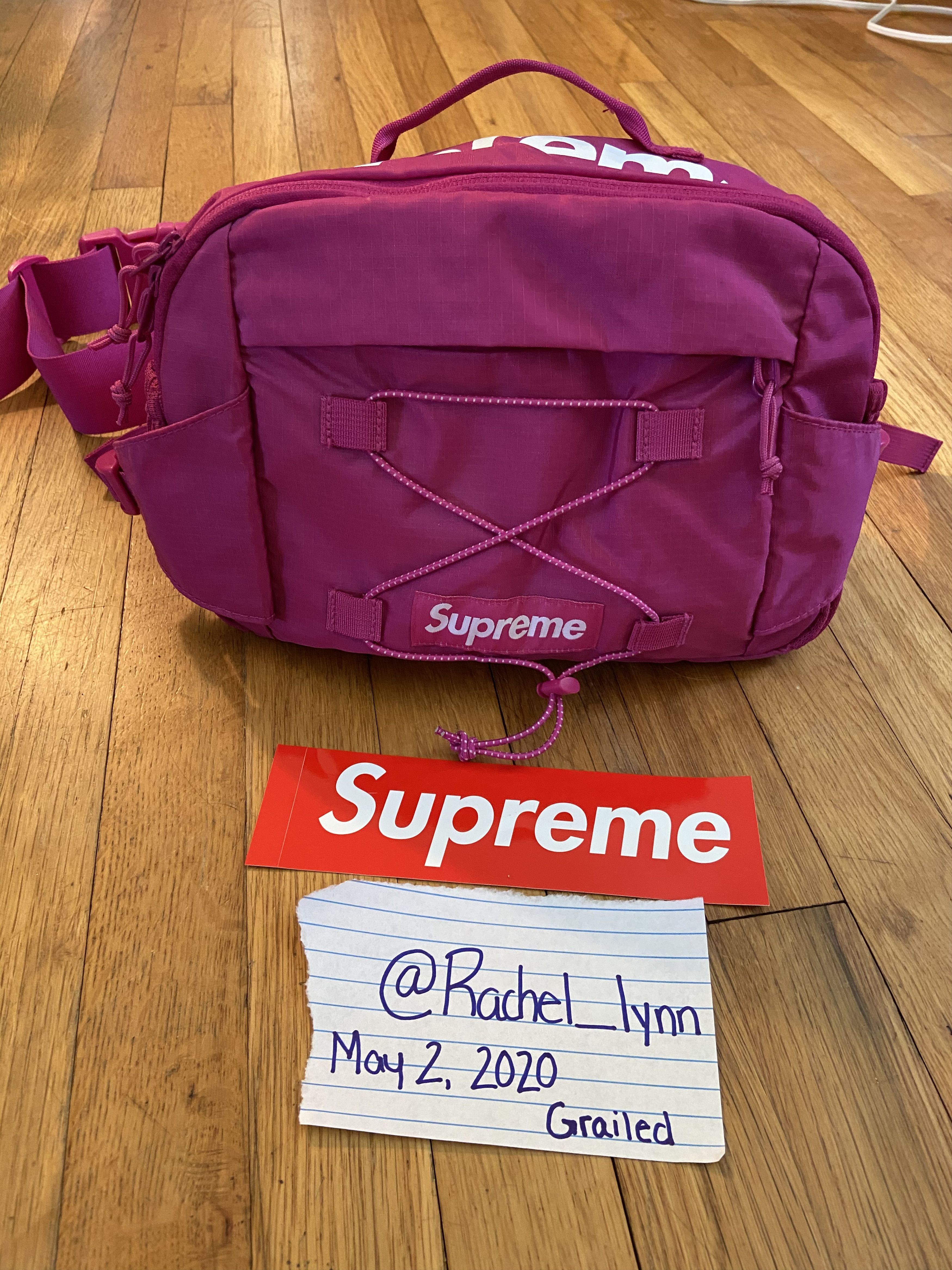 Supreme Waist Bag Magenta Grailed