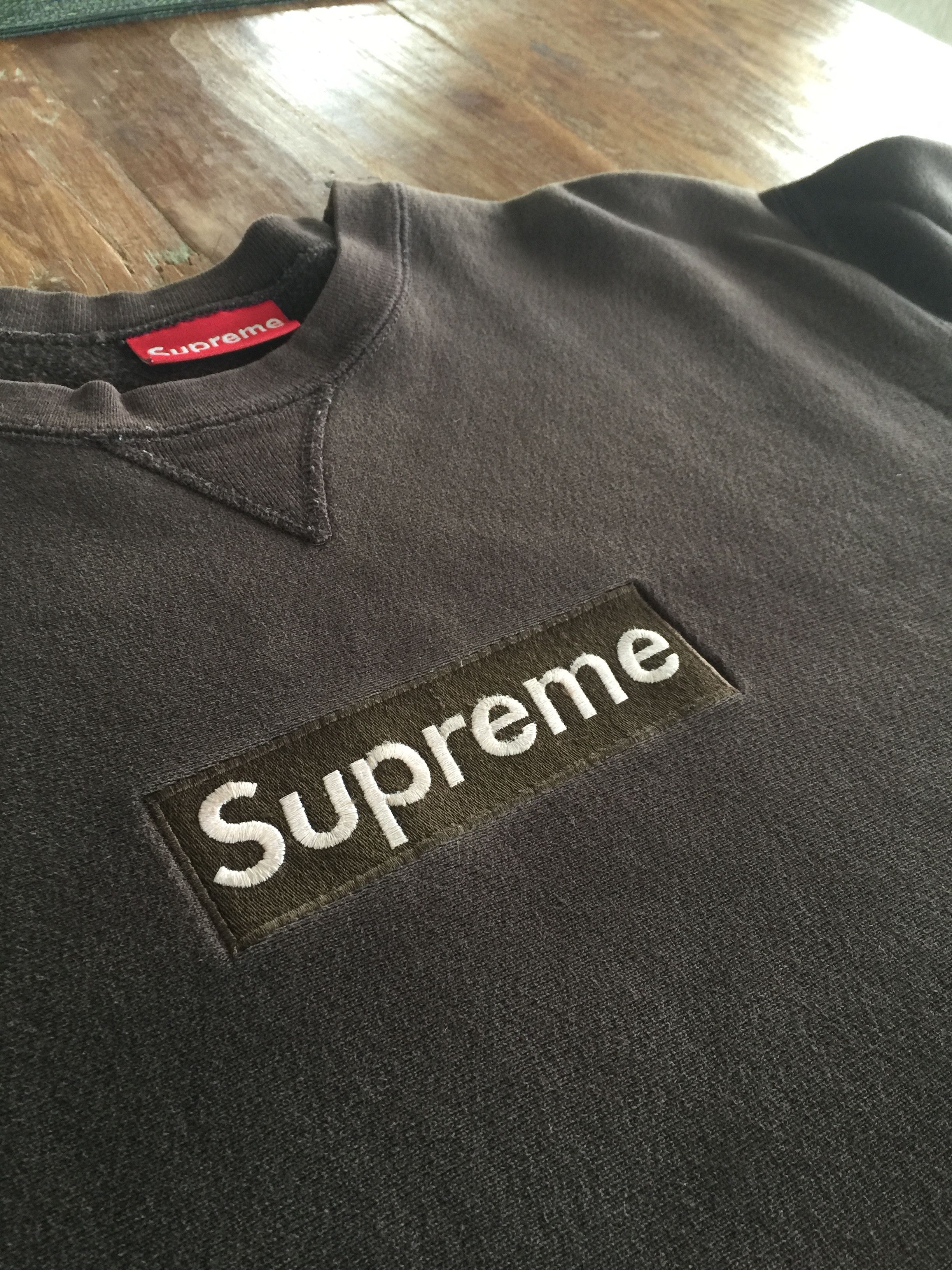 Supreme 1997 Brown Box Logo Crewneck | Grailed Supreme 1997 Brown Box Logo Crewneck | Grailed