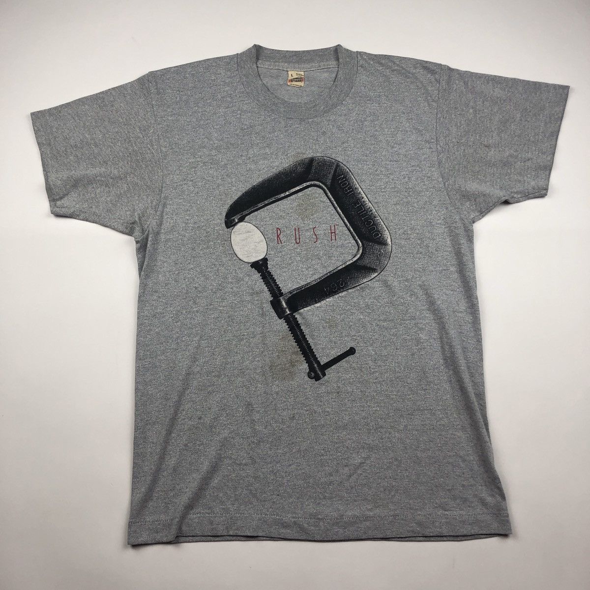Band Tees × Vintage Vintage 1984 RUSH Grace Under Pressure Tour T 