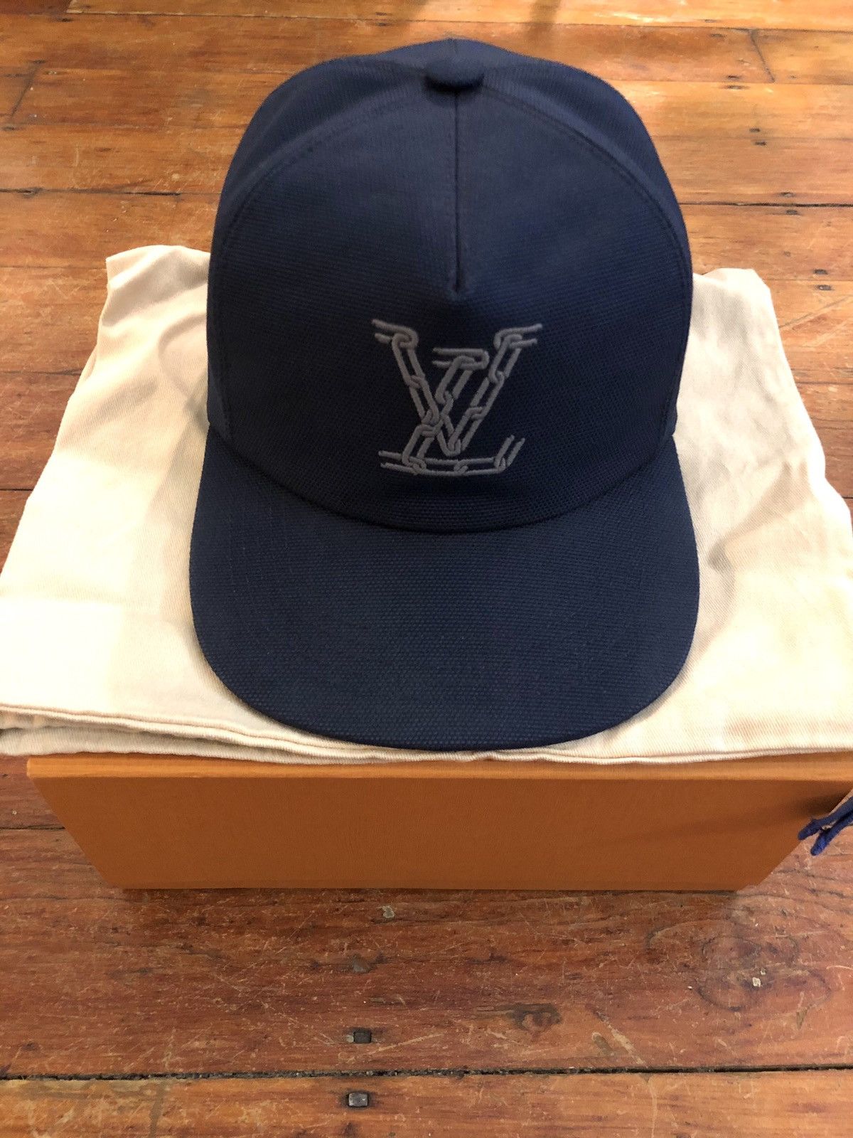 Louis Vuitton x Virgil Abloh LV Chain Hat - Blue Hats, Accessories -  LOU416332