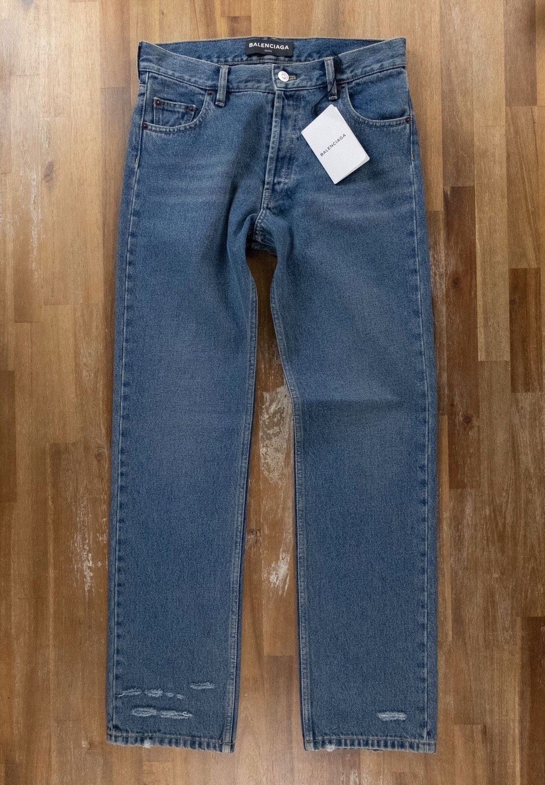 Balenciaga BALENCIAGA straight leg blue jeans authentic Size 30 - NWT Size US 30 / EU 46 - 1 Thumbnail
