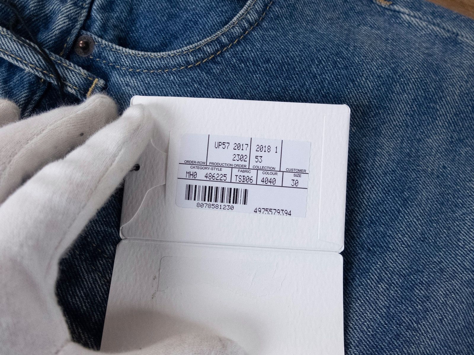 Balenciaga BALENCIAGA straight leg blue jeans authentic Size 30 - NWT Size US 30 / EU 46 - 3 Thumbnail