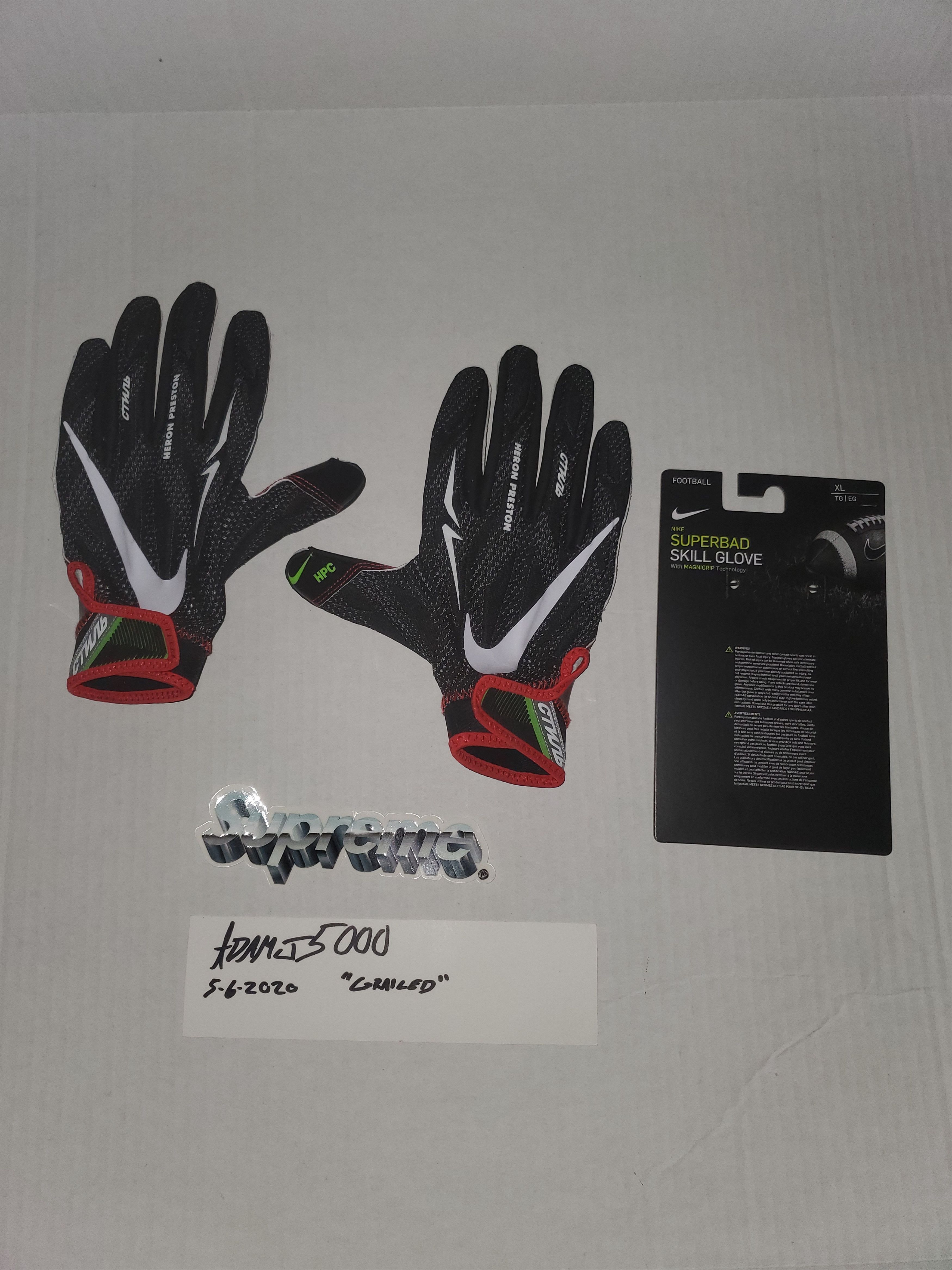 Heron preston gloves best sale