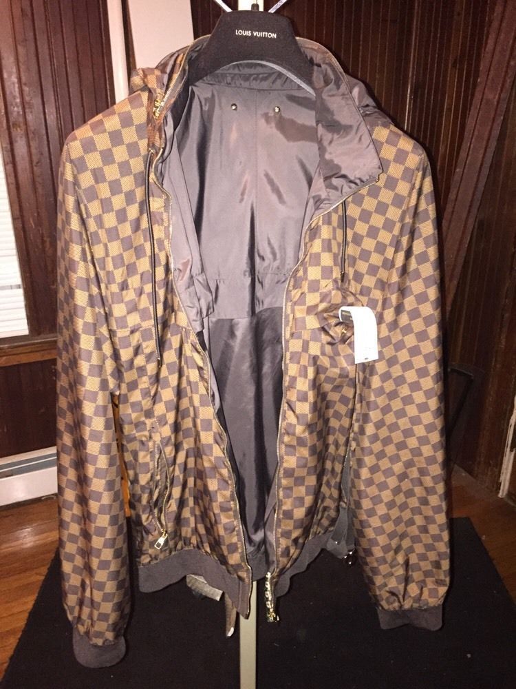 Used] LOUIS VUITTON Louis Vuitton Nylon Jacket Coat Damier Coat