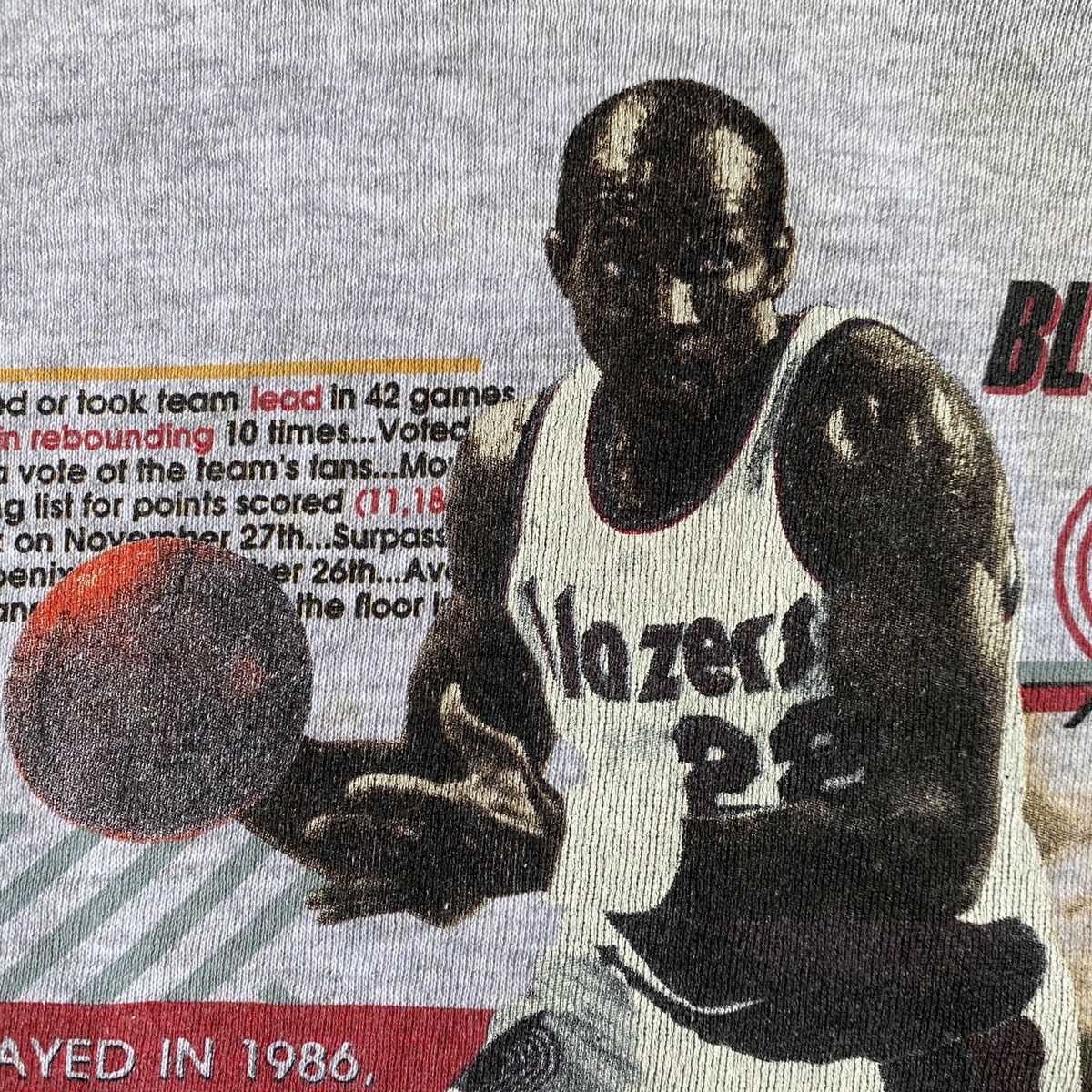 NBA Vintage 1990 Salem Portland Blazer Clyde Drexler sweatshirt Size US M / EU 48-50 / 2 - 6 Thumbnail