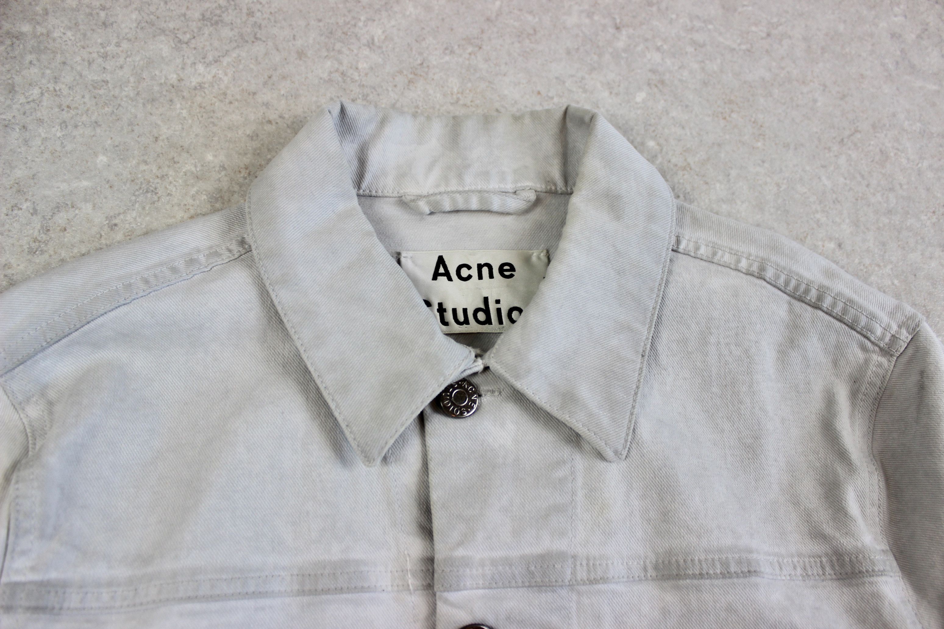 Acne Studios Acne Studios - Denim Jacket Malice - Off White - 46/Small Size US S / EU 44-46 / 1 - 2 Thumbnail