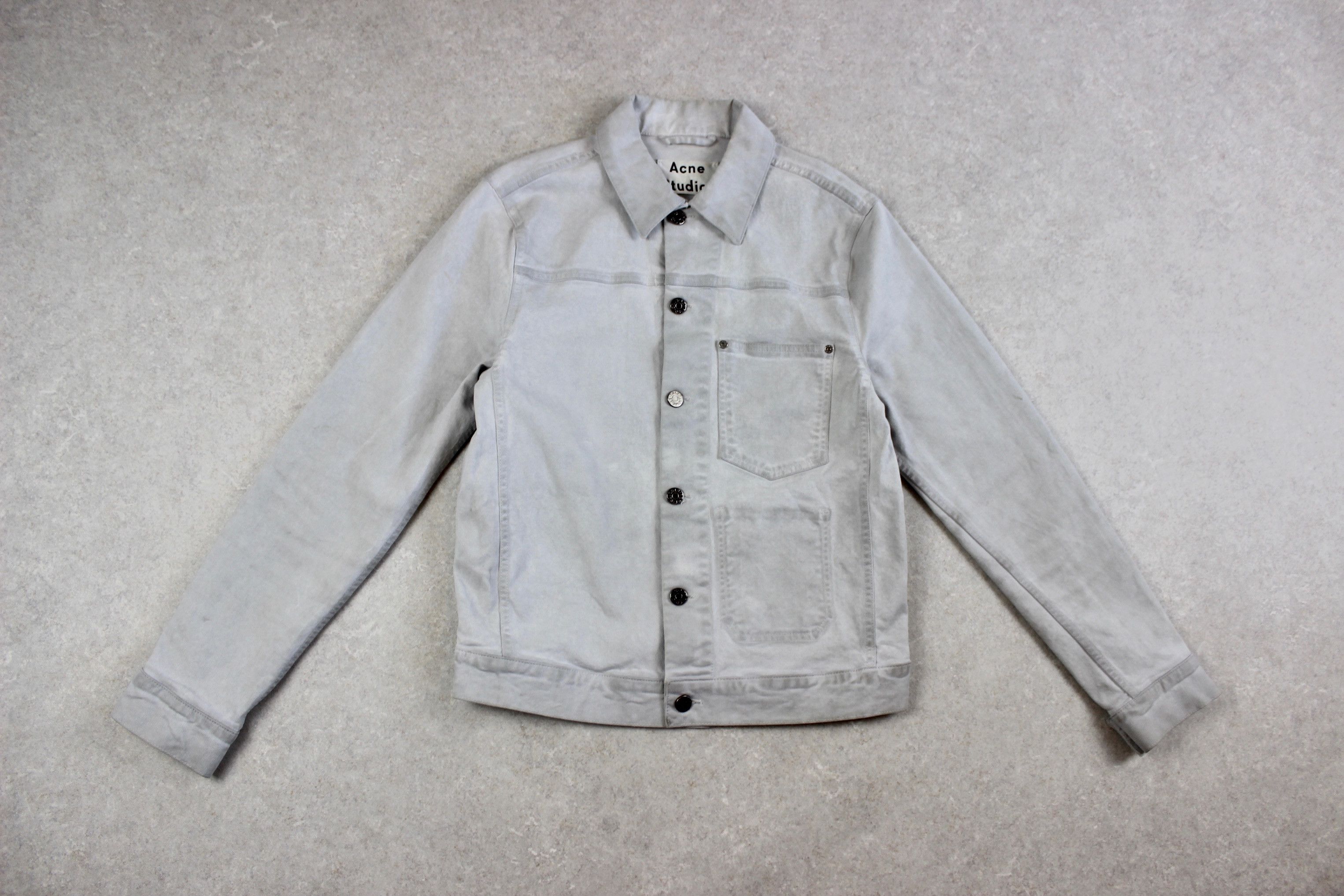 Acne Studios Acne Studios - Denim Jacket Malice - Off White - 46/Small Size US S / EU 44-46 / 1 - 3 Thumbnail