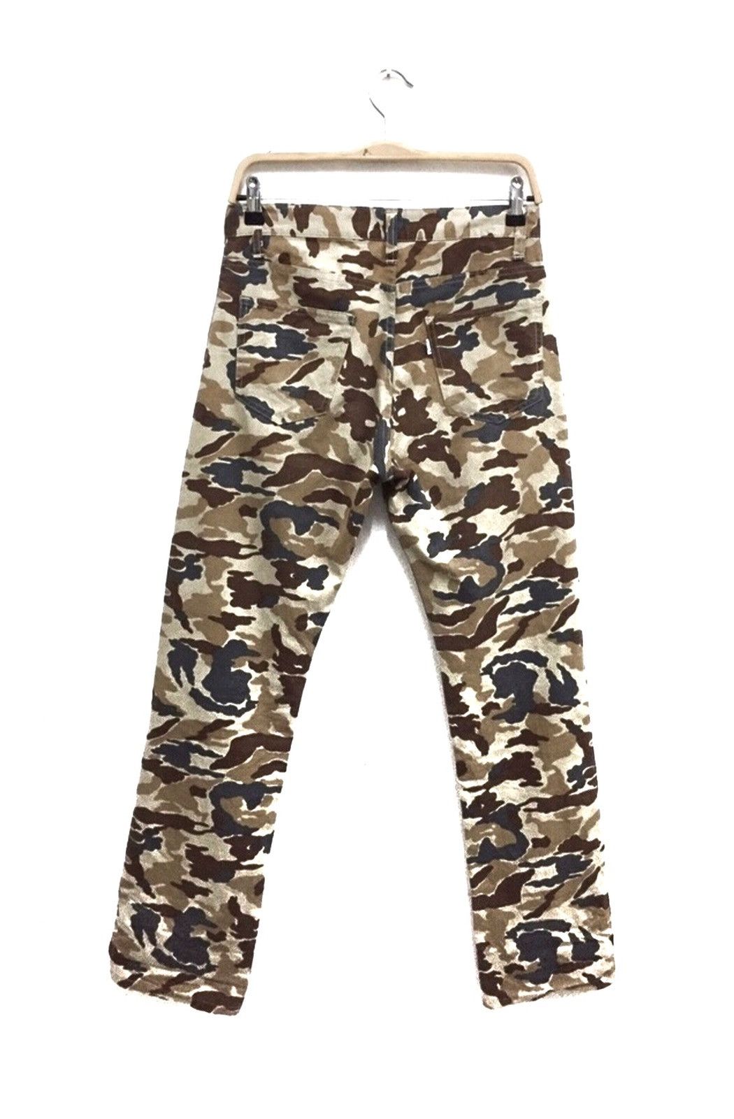 Beams Plus OG Beams Plus 🇯🇵 Tiger Striped Camouflage Denim Size US 29 - 3 Thumbnail