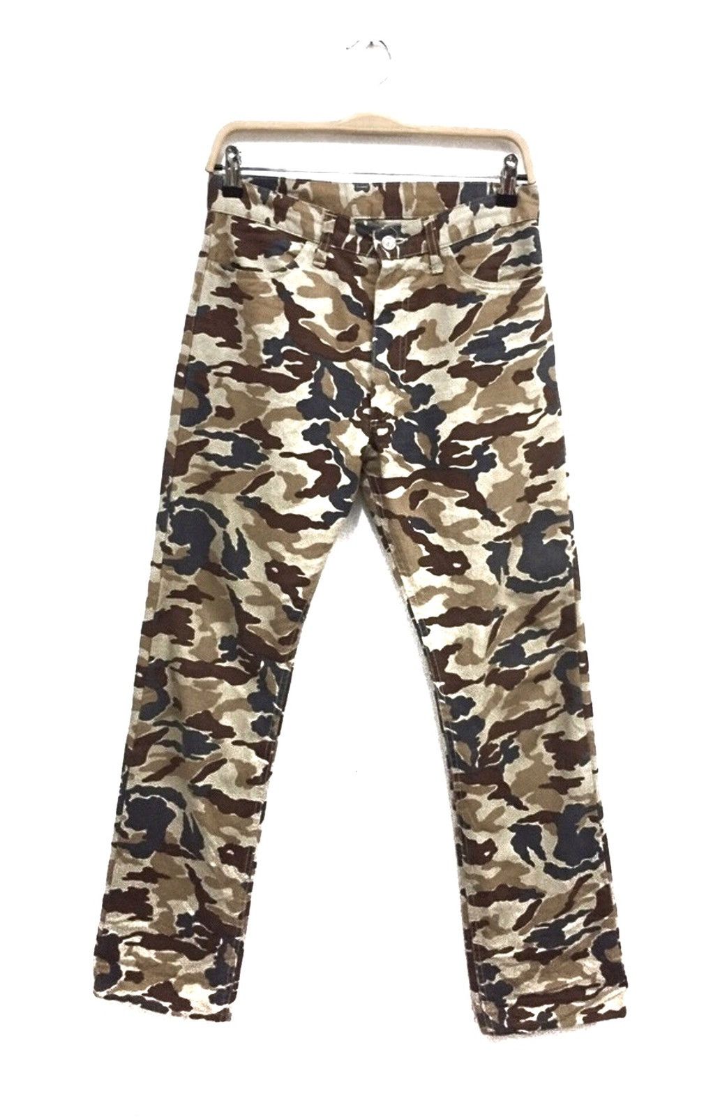 Beams Plus OG Beams Plus 🇯🇵 Tiger Striped Camouflage Denim Size US 29 - 2 Thumbnail