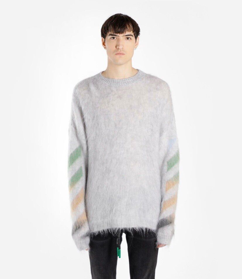 Off-White Last drop: Off-White Brushed Mohair Sweater | Grailed