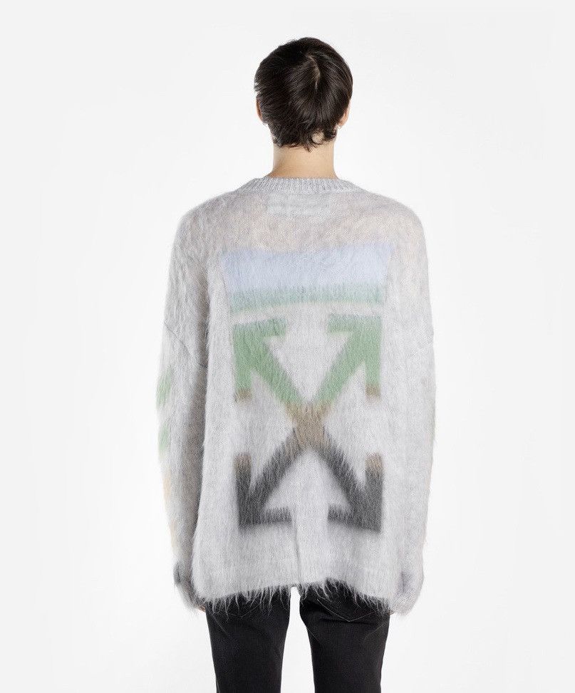 Off-White Last drop: Off-White Brushed Mohair Sweater | Grailed