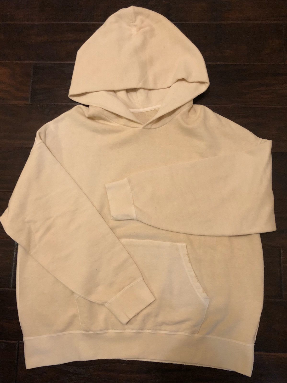 トップス VISVIM AMPLUS HOODIE UNEVEN DYE IVORY 3 Visvim IVORY Amplus Hoodie P.O. Uneven Dye - Size 3 | Grailed