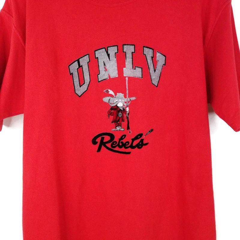 UNLV Runnin Rebels Velvet Graphic USA Made Vintage 90s