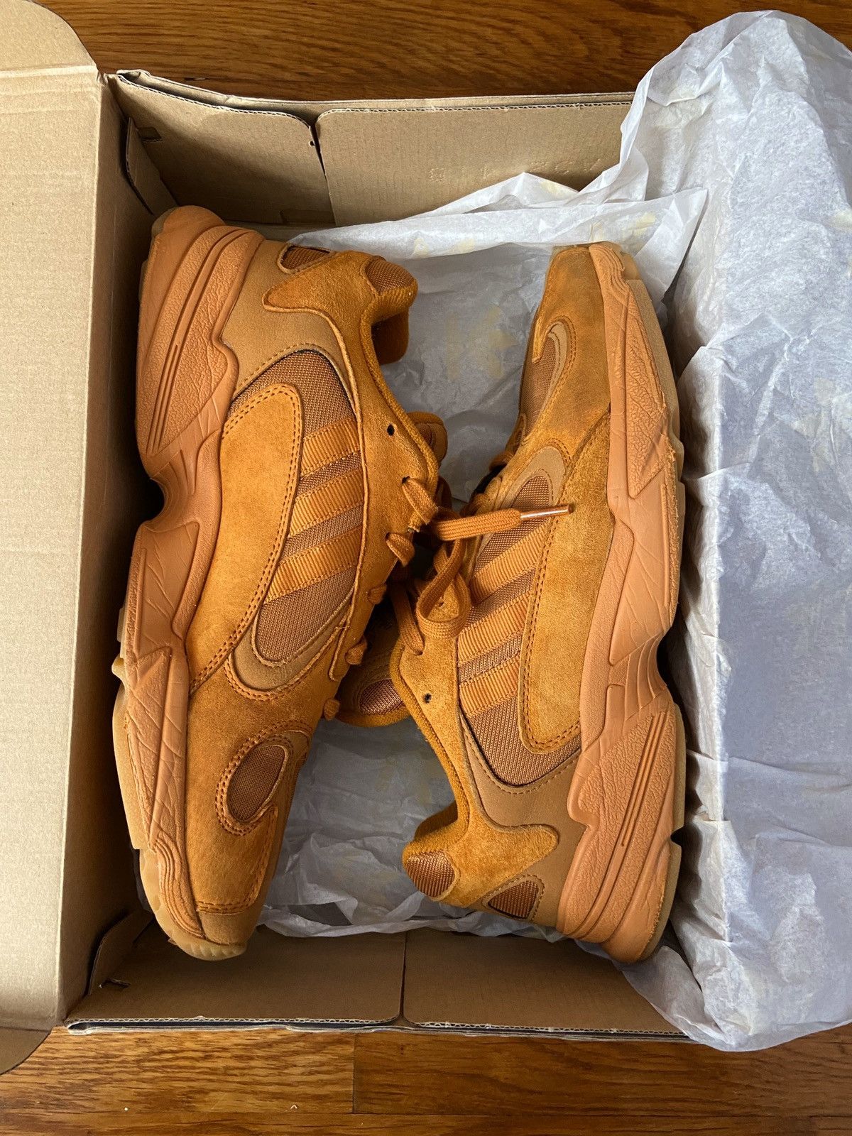 Adidas originals yung-1 hotsell ochre - size exclusive