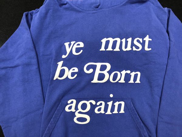 Cactus Plant Flea Market CPFM Ye Must Be Born Again Hoodie Blue