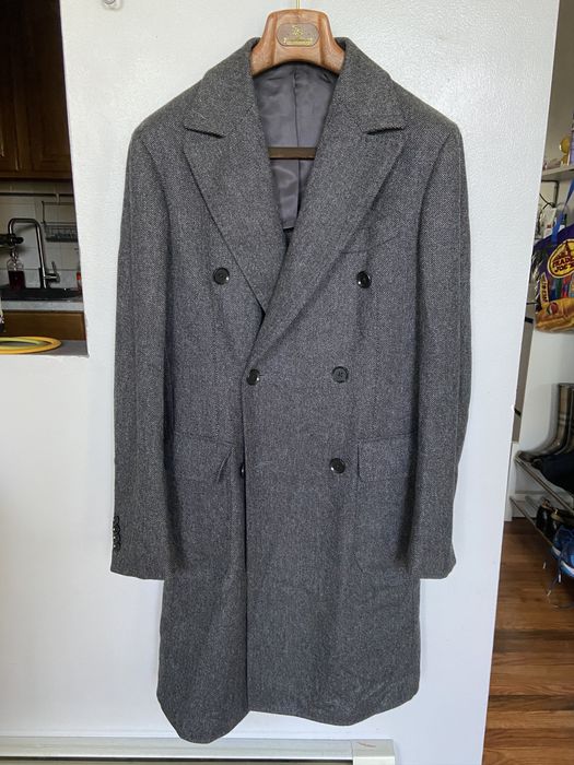 Ring Jacket Ring Jacket X The Armoury Dark Grey Wool Cashmere Overcoat