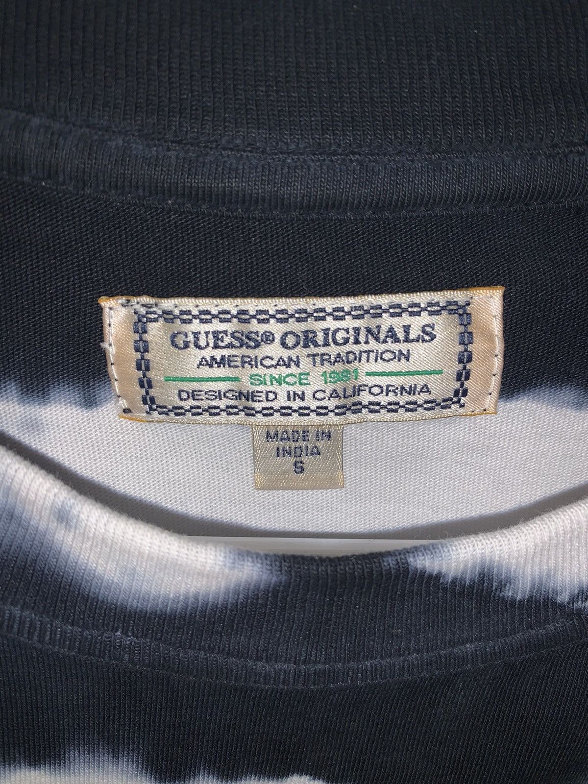 Guess Guess Black and White Tie-Dye t shirt Size US S / EU 44-46 / 1 - 3 Thumbnail