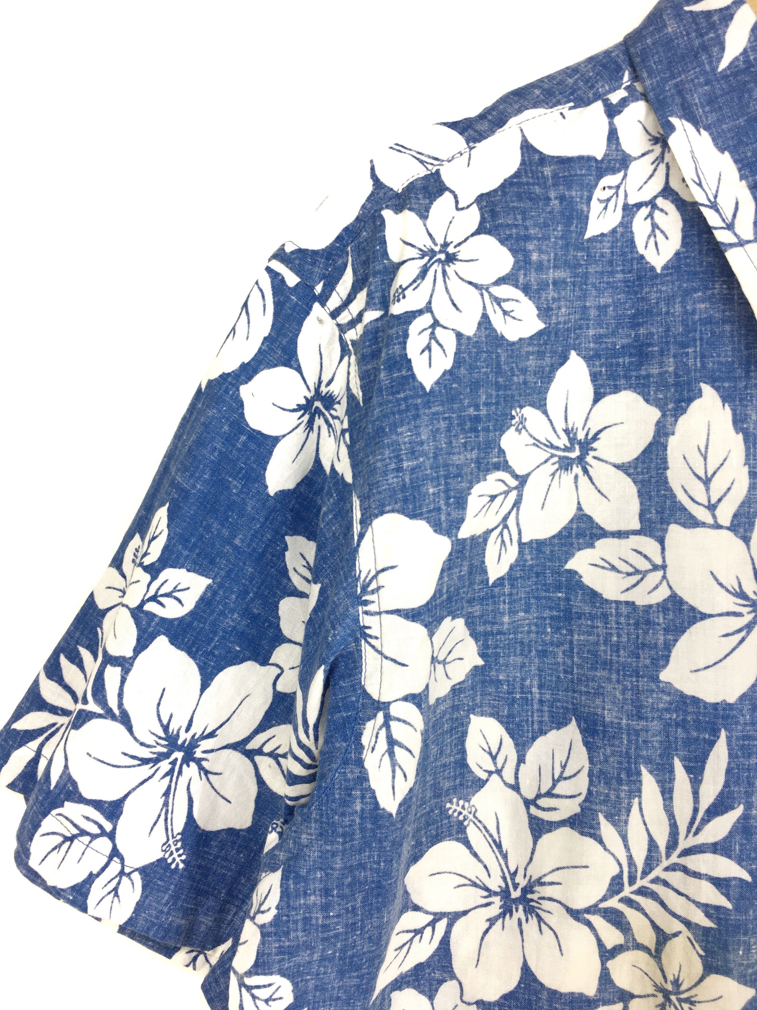 Vintage Vintage ROLLER GEAR Reverse Print Floral Hawaiian Shirt Size US M / EU 48-50 / 2 - 2 Thumbnail