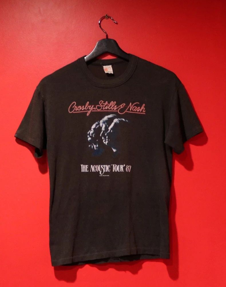 Vintage 1987 Crosby Stills And Nash Acoustic Tour Shirt