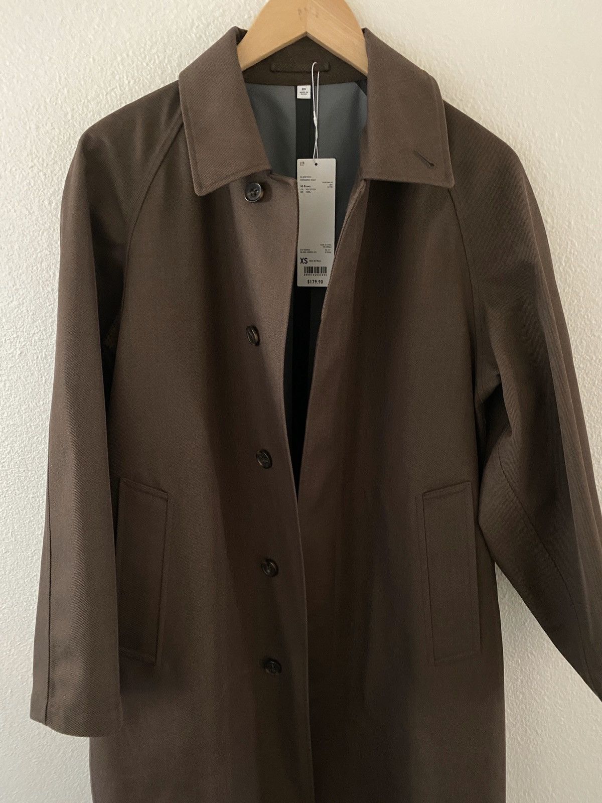 Uniqlo Uniqlo brown long overcoat peacoat S Size US S / EU 44-46 / 1 - 2 Thumbnail