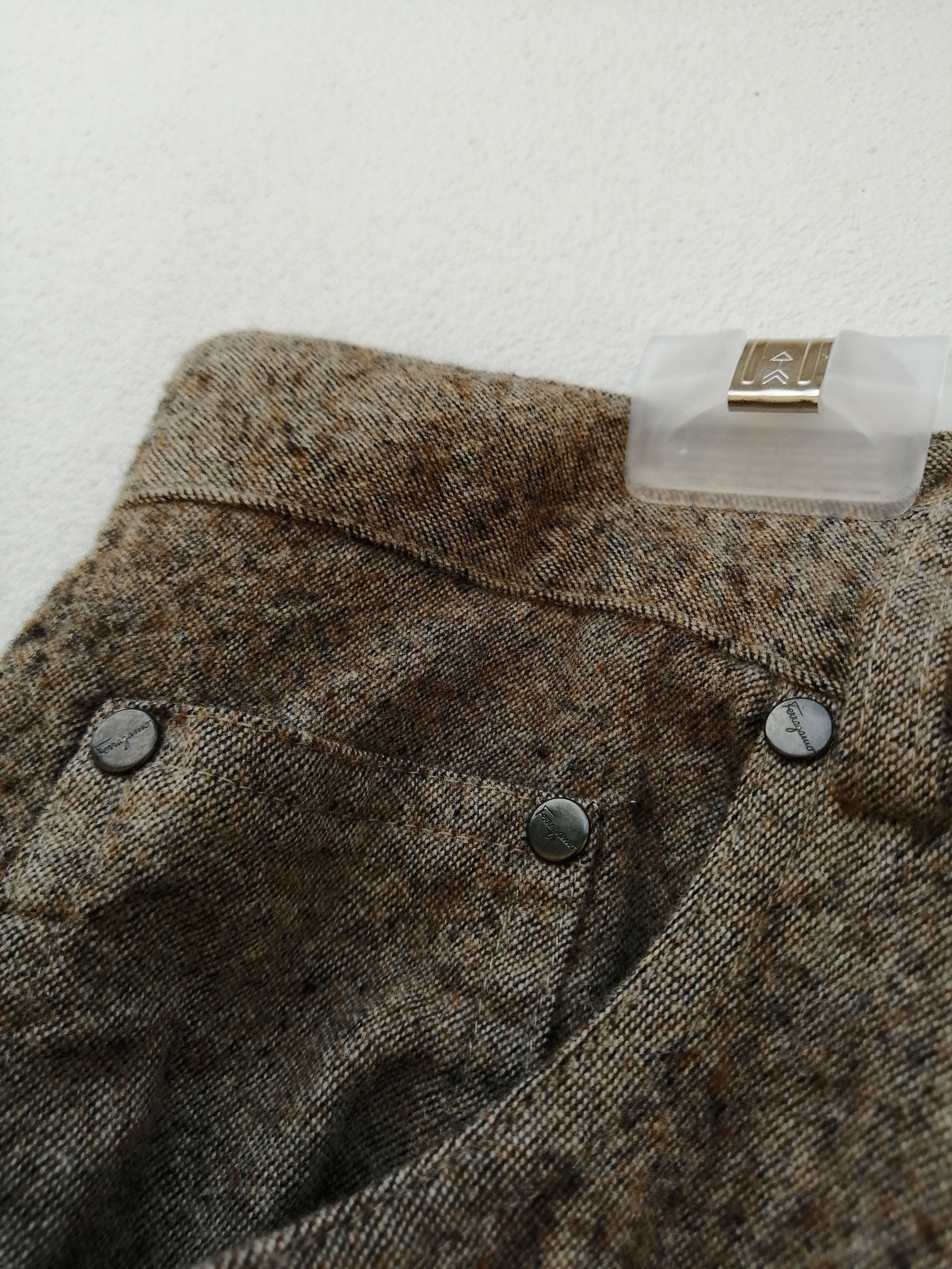 Salvatore Ferragamo Ferragamo Wool Jeans Size US 34 / EU 50 - 4 Thumbnail