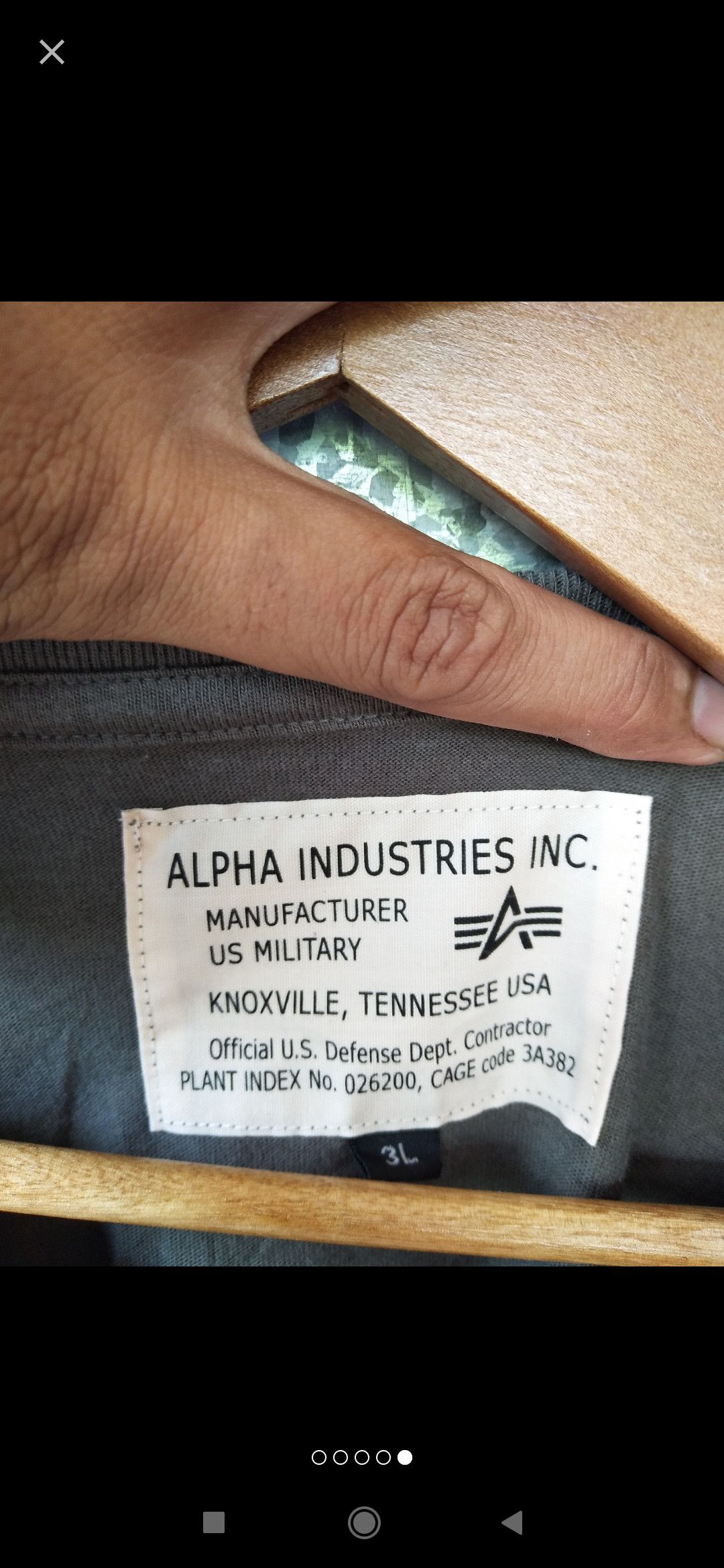 Alpha Industries 🔥 Alpha Industries t shirt big logo single pocket Size US XL / EU 56 / 4 - 3 Thumbnail