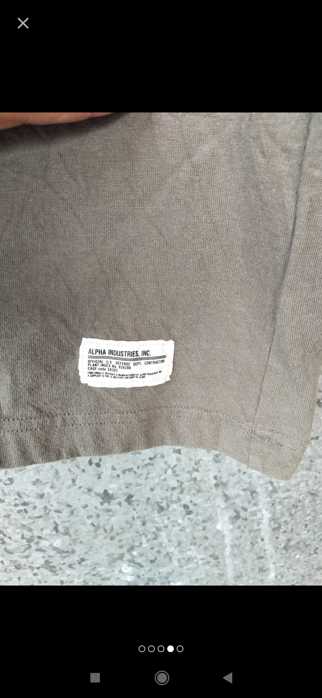 Alpha Industries 🔥 Alpha Industries t shirt big logo single pocket Size US XL / EU 56 / 4 - 4 Thumbnail