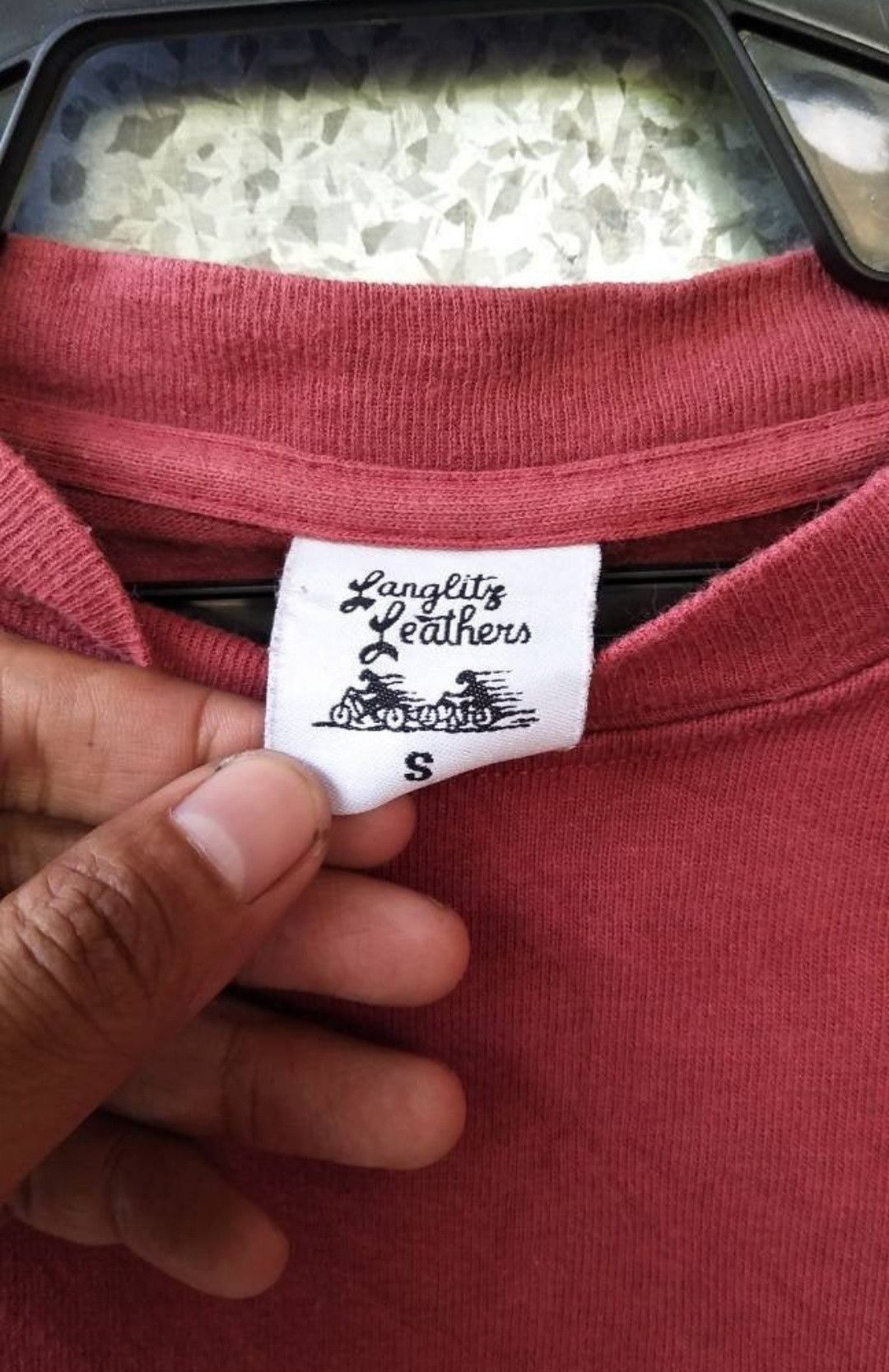 Leather Vintage Langlitz Leather t shirt motorcycle rose langlitz Size US S / EU 44-46 / 1 - 4 Thumbnail