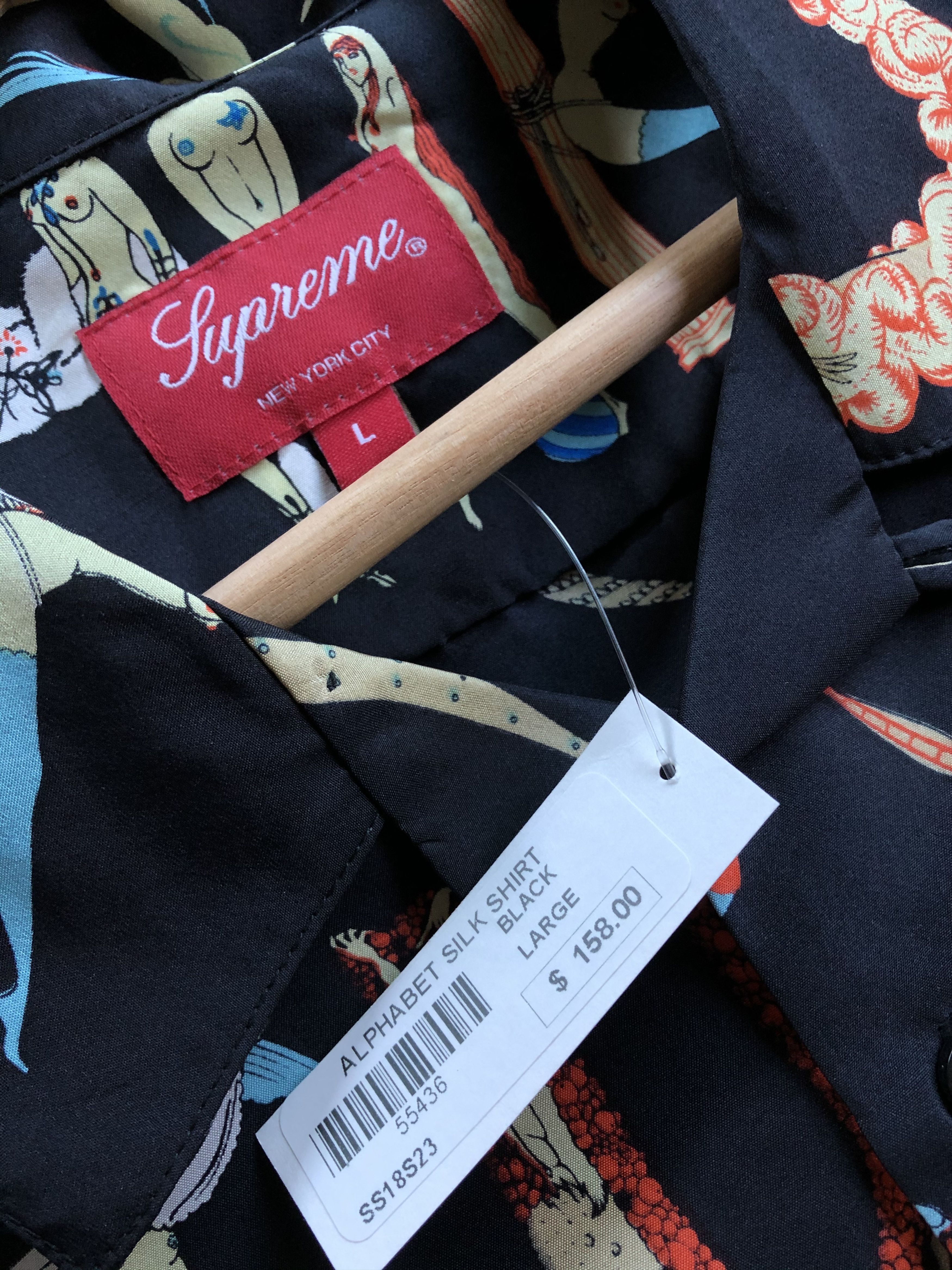 Supreme Supreme Alphabet Silk Shirt | Grailed