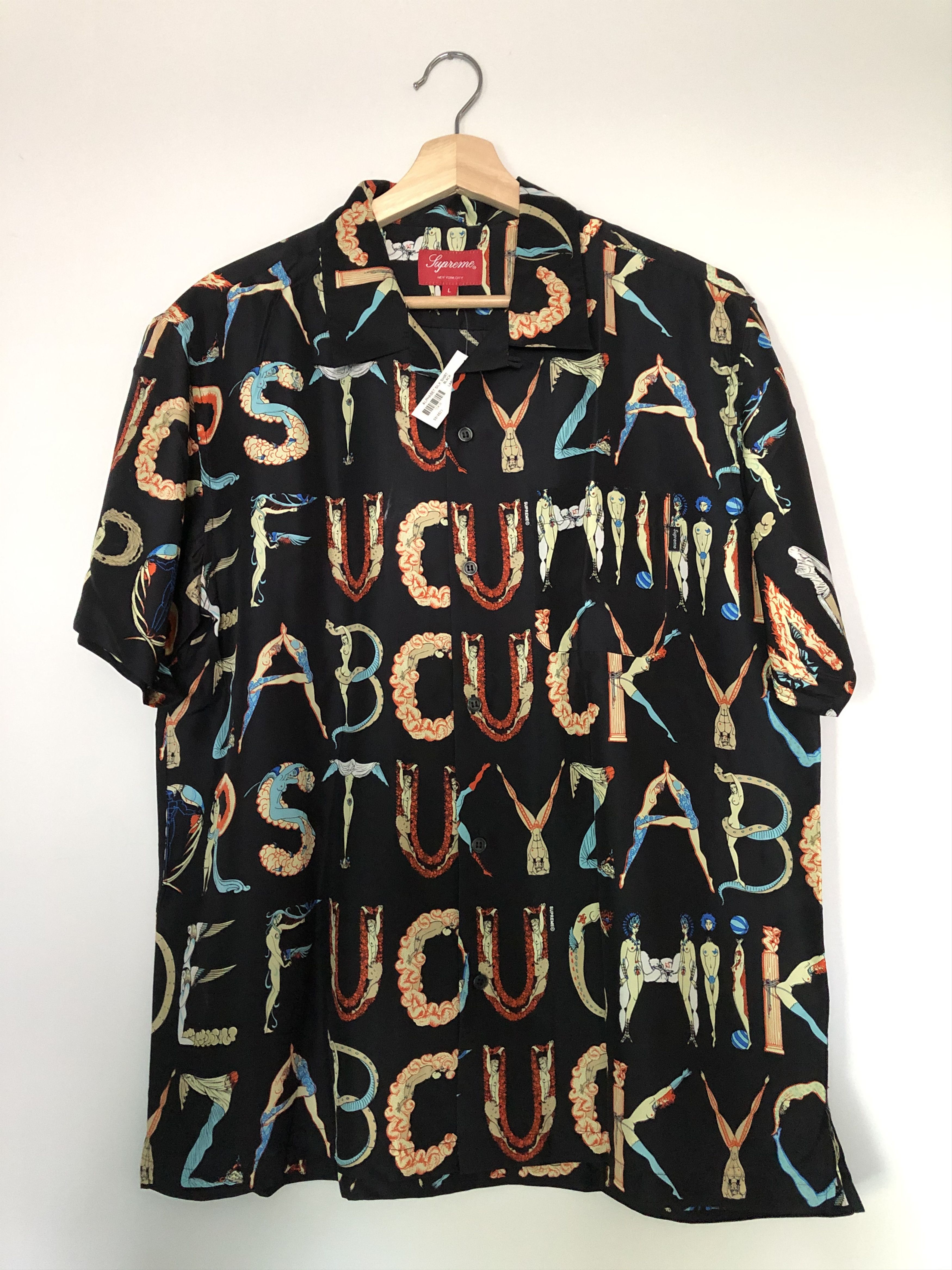 Supreme Supreme Alphabet Silk Shirt | Grailed