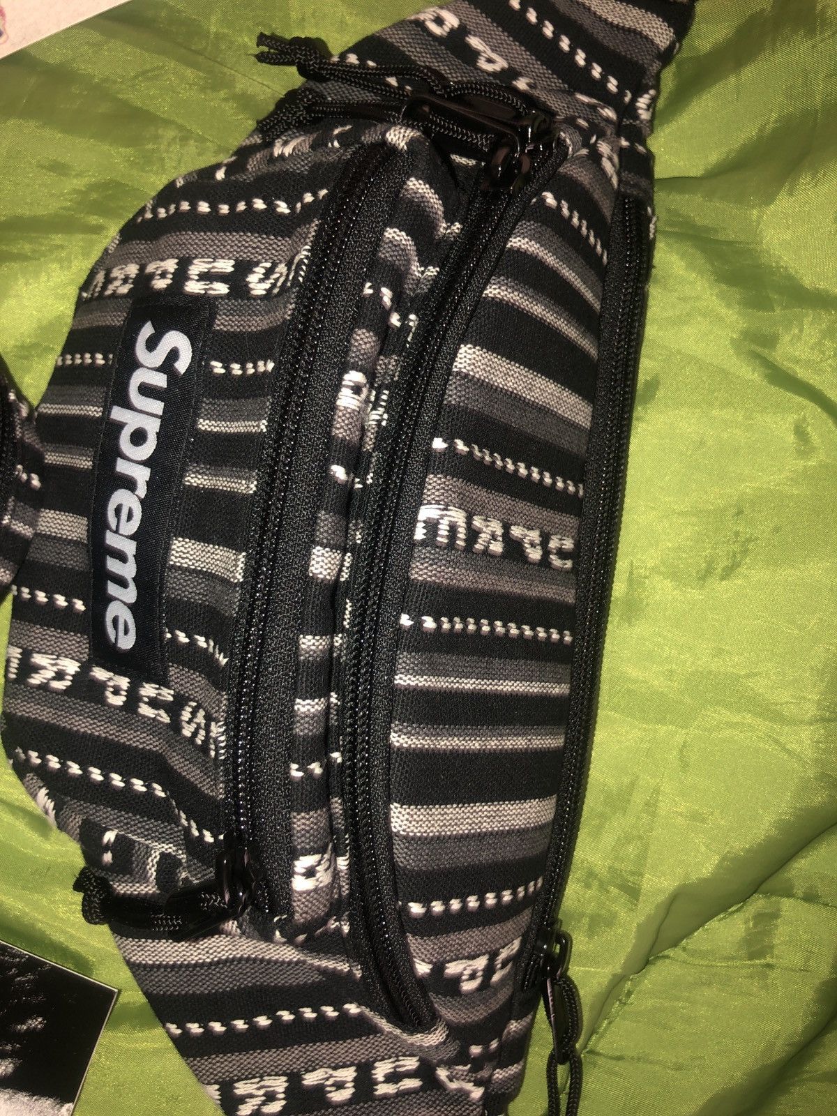 Supreme Supreme woven stripe waist bag and coin pouch | Grailed