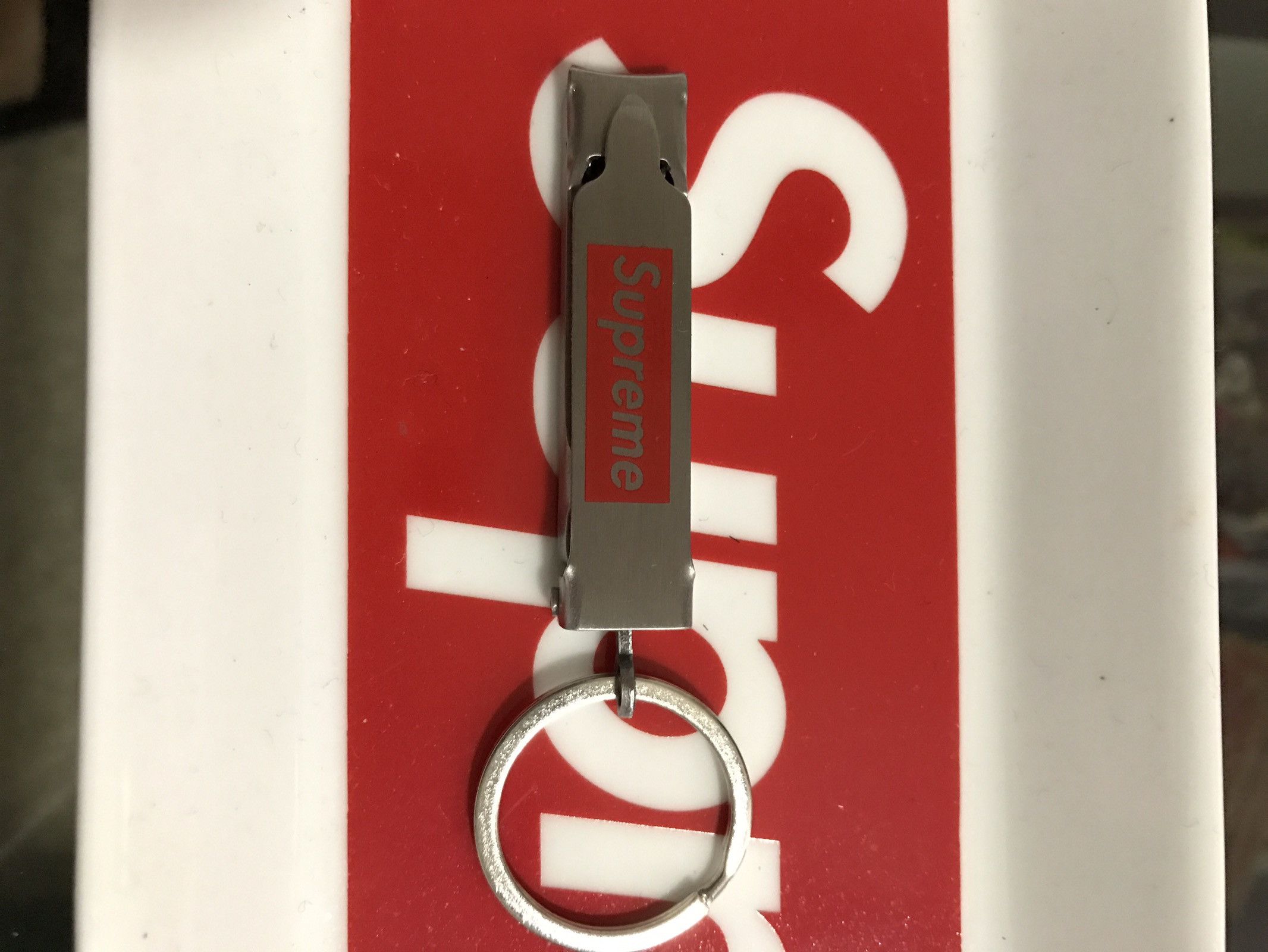 Supreme Nail Clipper Key Chain.
