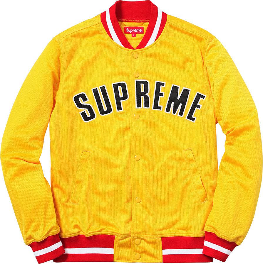 Supreme Supreme Yellow Mesh Varsity Jacket Large Summer/Spring S/S 
