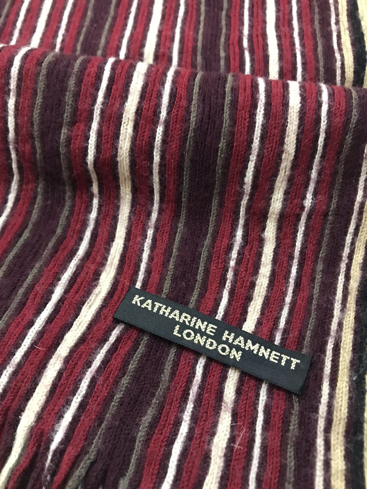 Katharine Hamnett London × Other KATHARINE HAMNETT LONDON WOOL SCARF STRIPED Size ONE SIZE - 3 Thumbnail