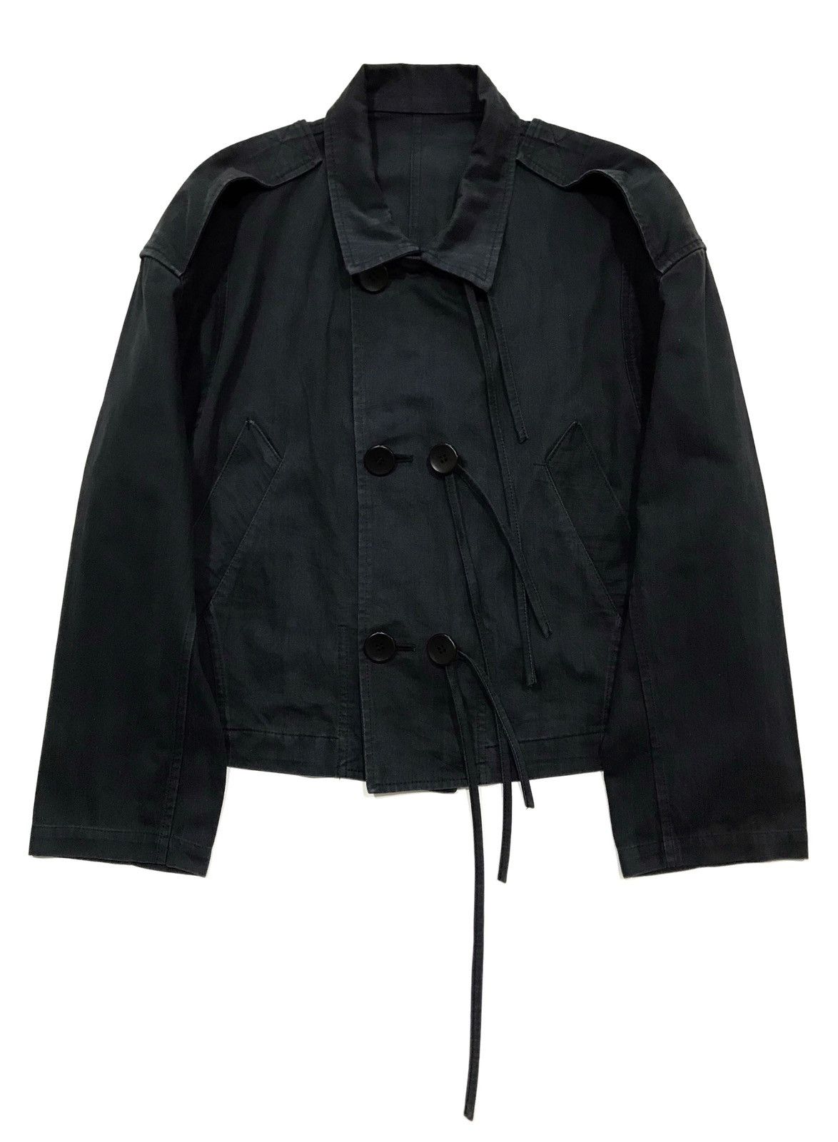 Y's × Yohji Yamamoto 1980’s Y’s Rope Cropped Jacket Size US M / EU 48-50 / 2 - 1 Thumbnail