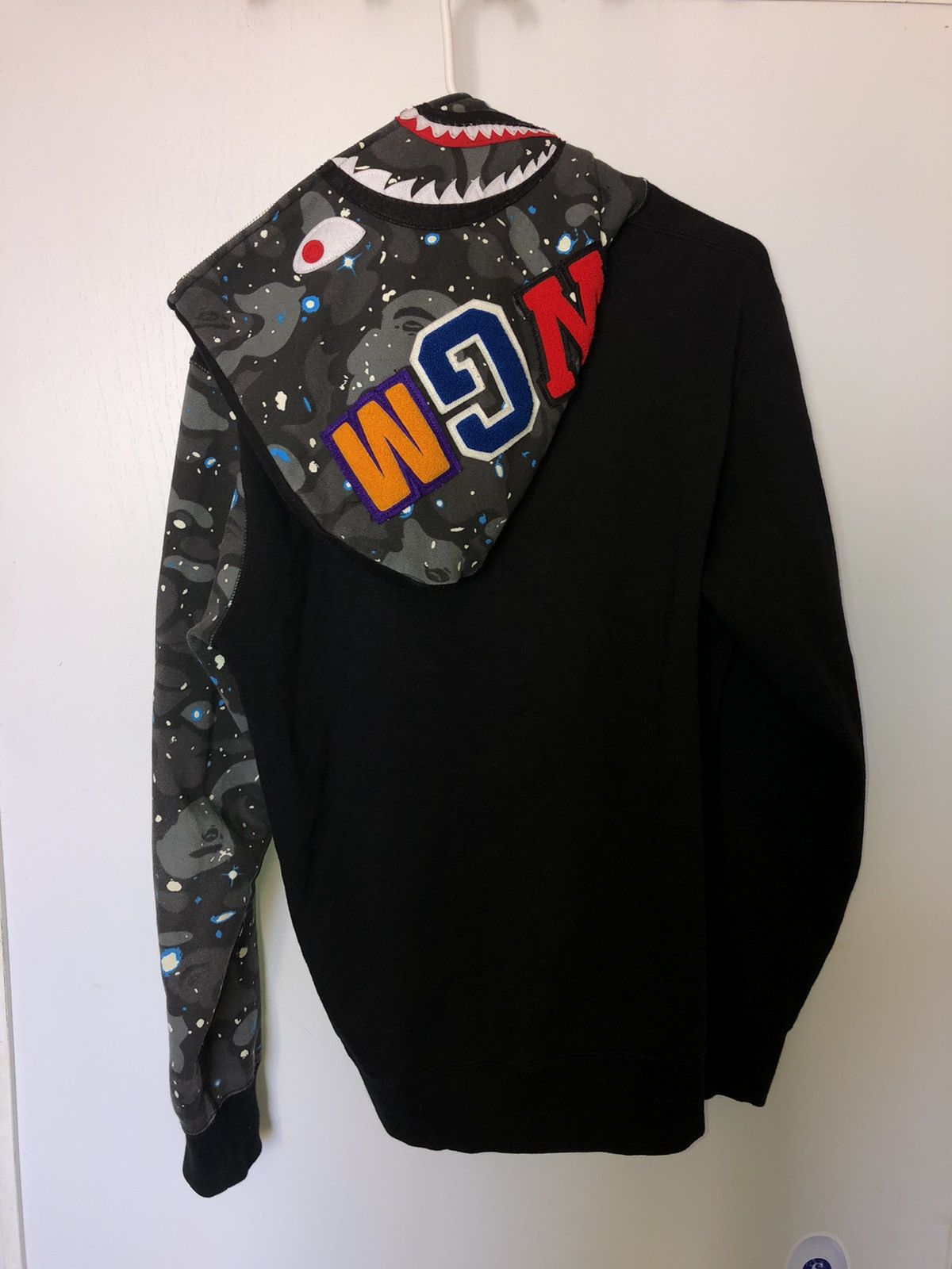 Bape Galaxy Shark Full Zip Hoodie Black/ Galaxy Camo