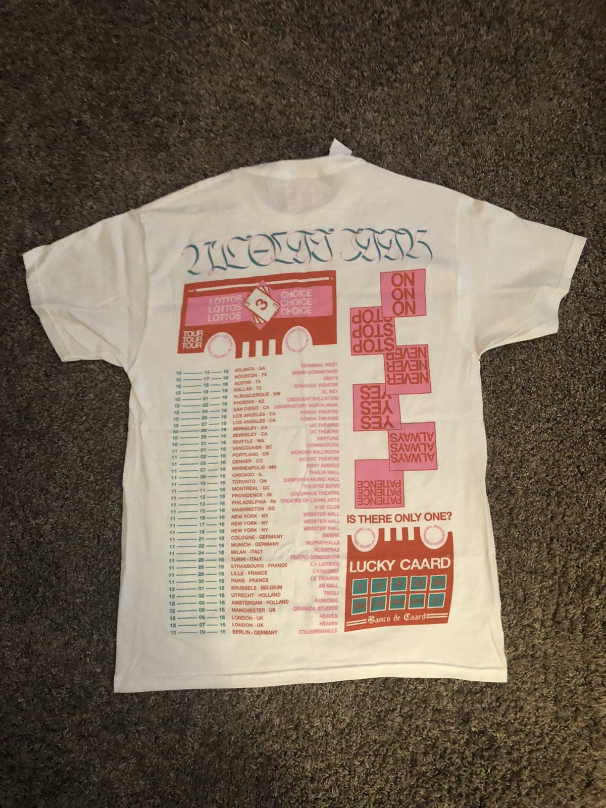 Nicolas Jaar / Other People - Banco De No Lucky Tour Shirt