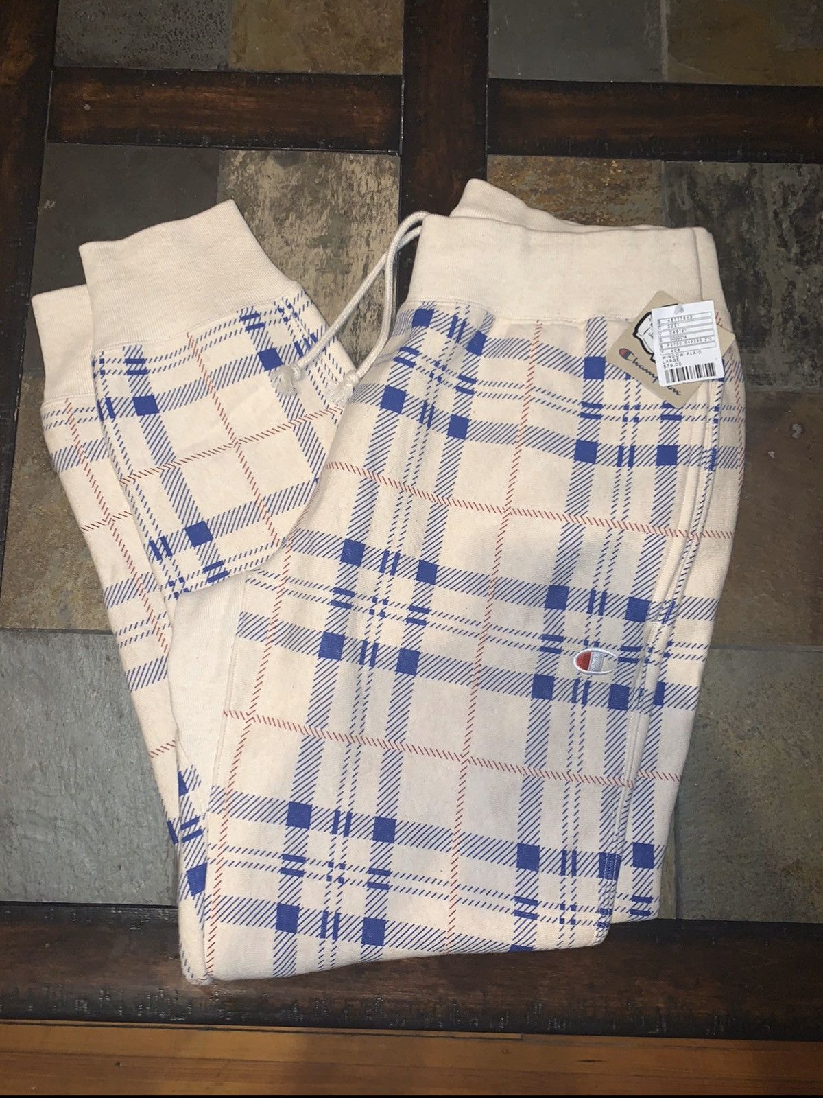 Plaid discount champion joggers