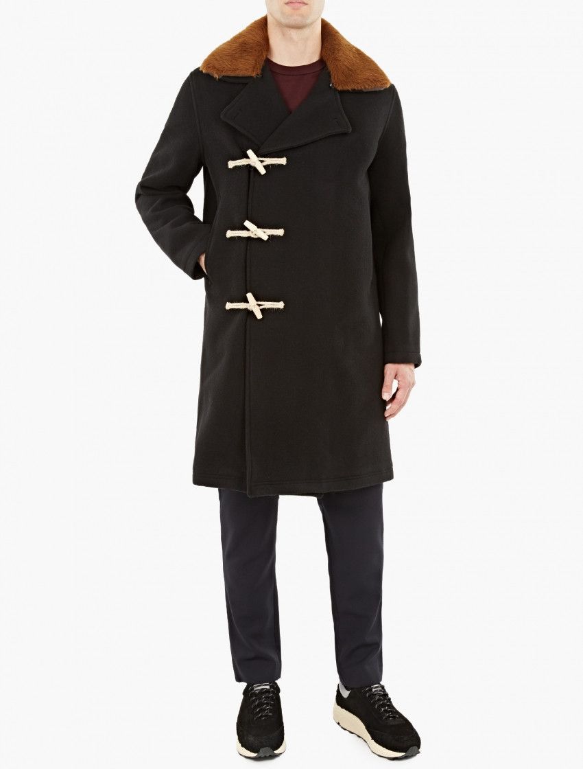 Our Legacy Black Double-Breasted Duffle Coat | Grailed