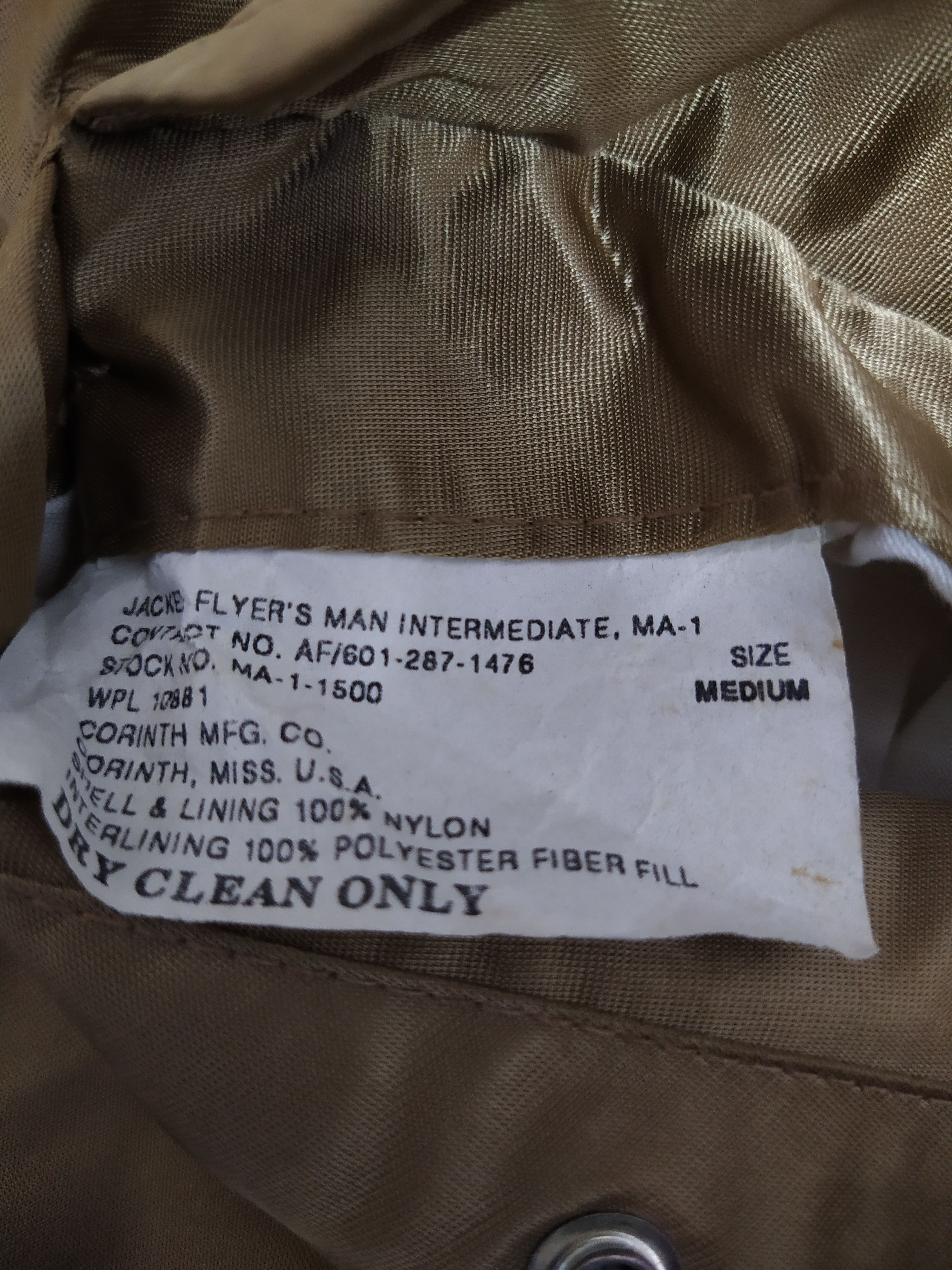 Other VTG CORINT MFG BOMBERS AIRFORCE JACKET (B251) Size US M / EU 48-50 / 2 - 5 Thumbnail