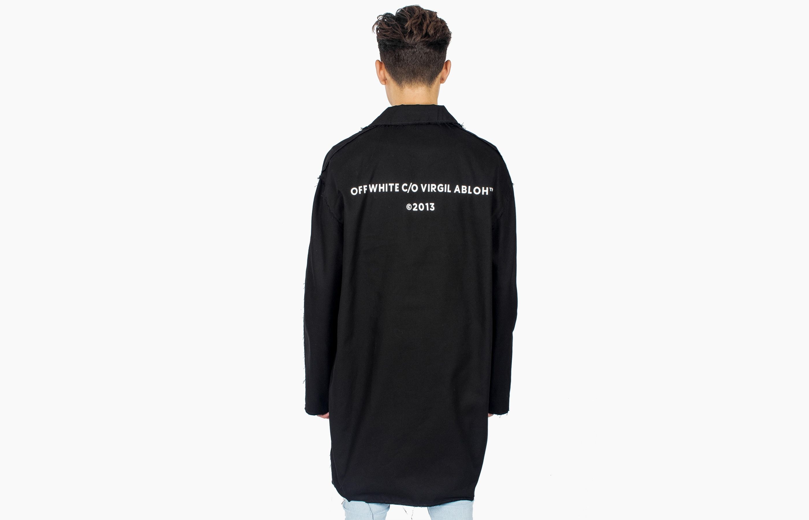 Off white work coat sales