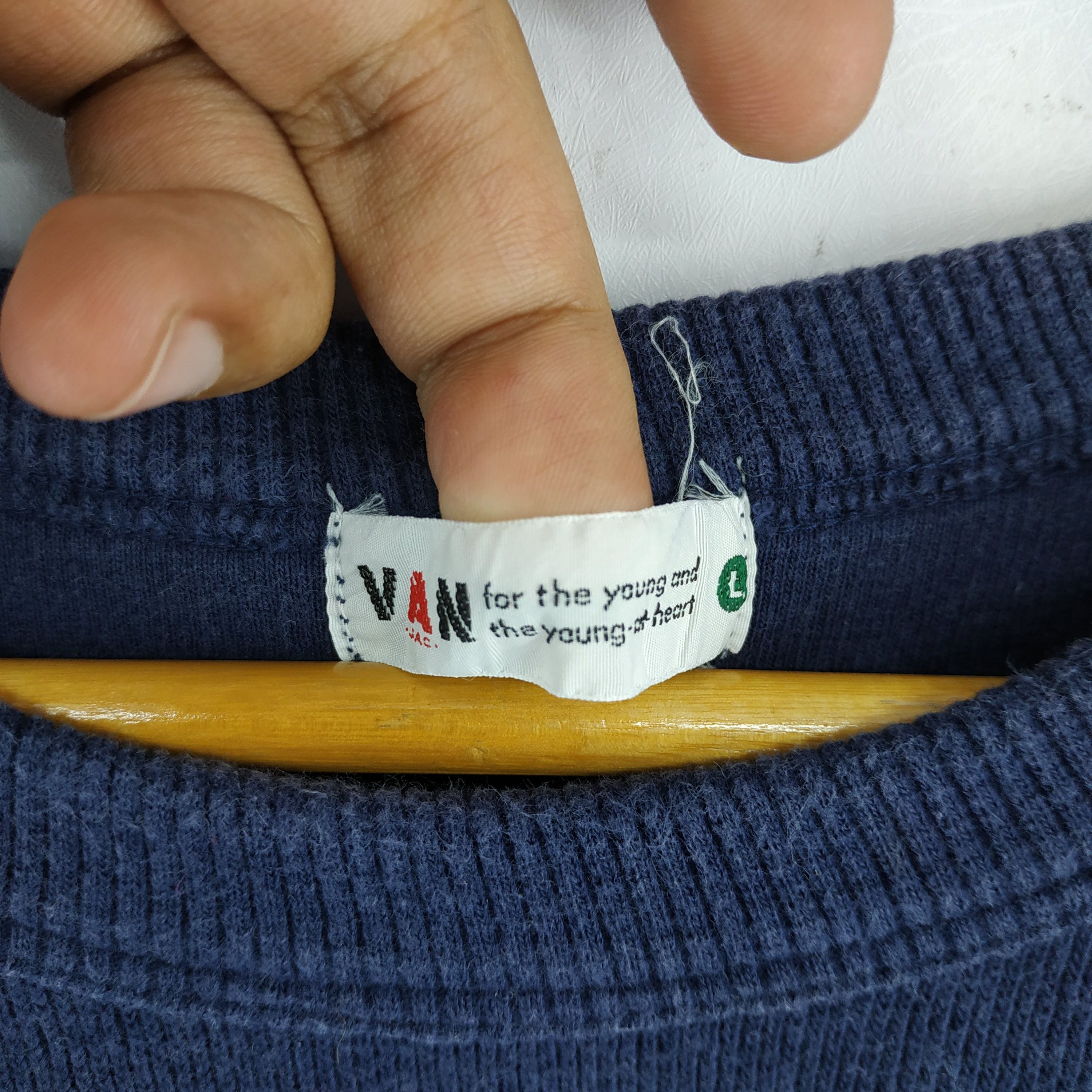 Japanese Brand × Vintage Vintage Van Jac Embroidery Spell Out Sweatshirt. #D3 Size US L / EU 52-54 / 3 - 7 Thumbnail