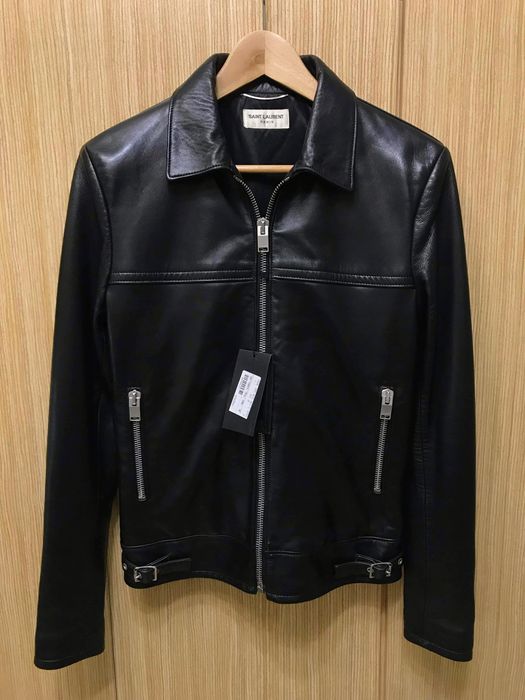 Saint Laurent Paris NWT RARE FW13 Cafe Racer Leather Jacket | Grailed