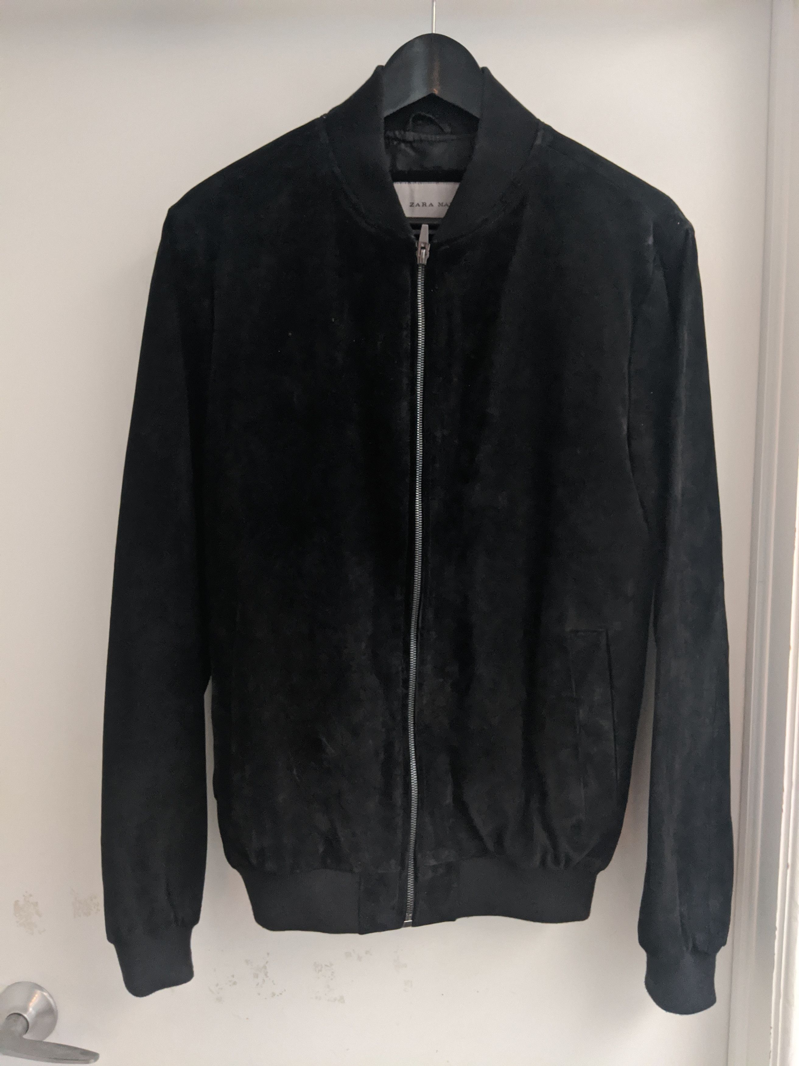 Zara Zara Pig Leather Suede Jacket | Grailed