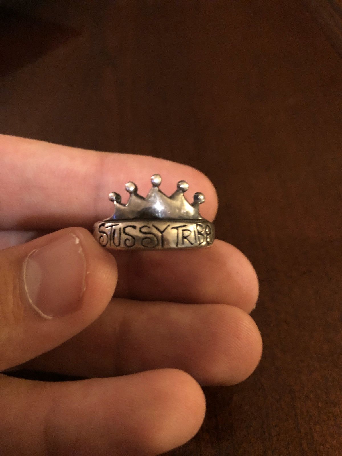 Vintage SUPER RARE 80s STUSSY TRIBE CROWN RING READ DESCRIPTION 