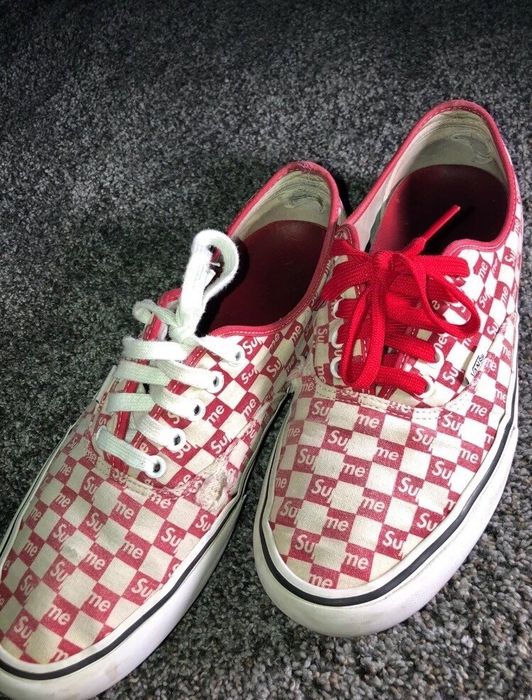 Supreme x Authentic Pro 'Checkered Red