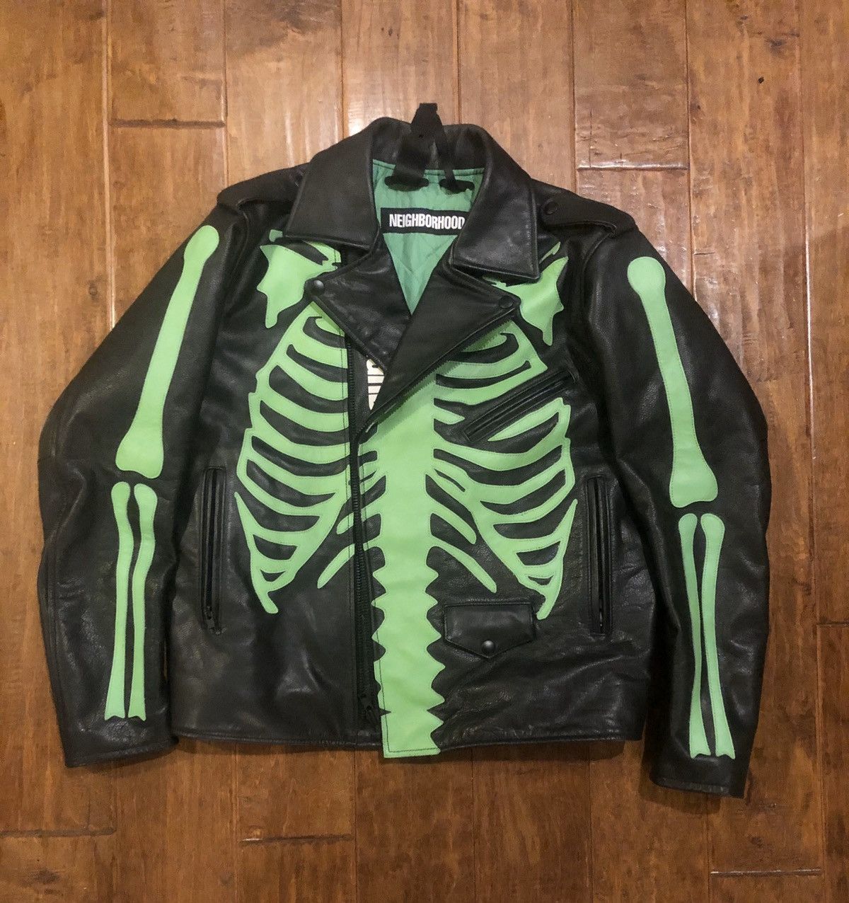 Vlone store skeleton jacket