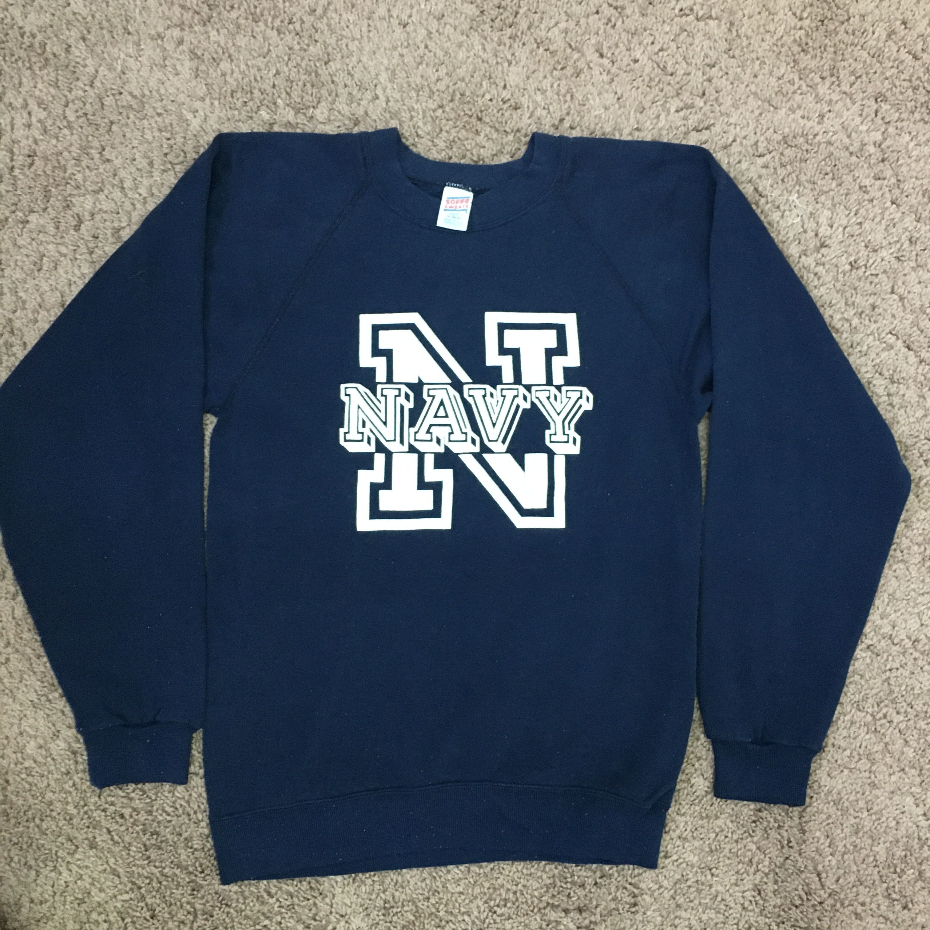 Vintage 80s/90 navy sweatshirt Size US M / EU 48-50 / 2 - 1 Thumbnail